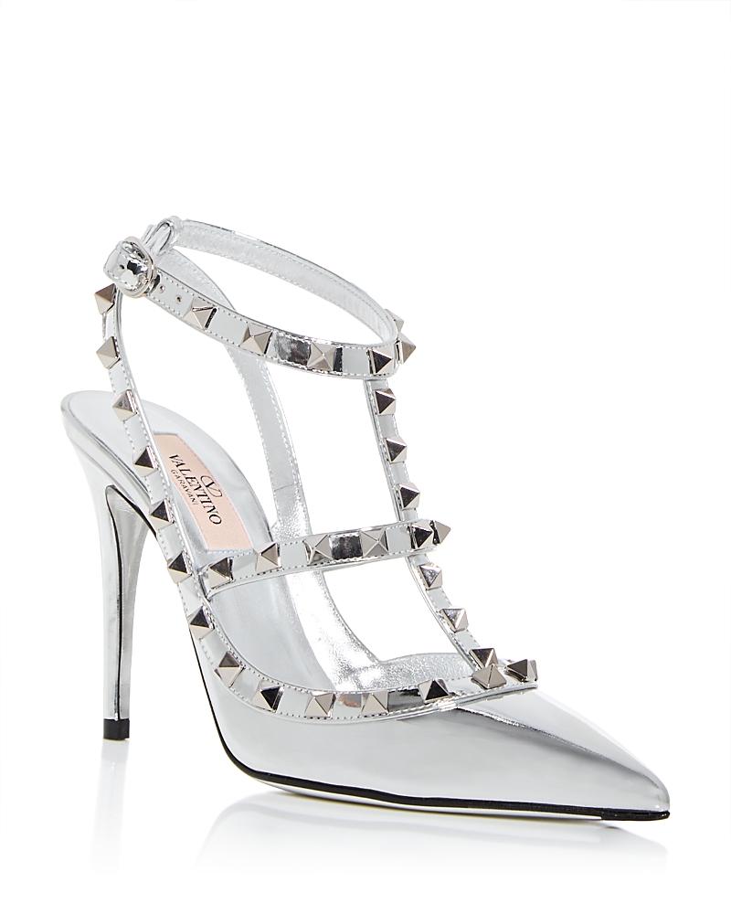 Rockstud Leather Caged Pump Product Image