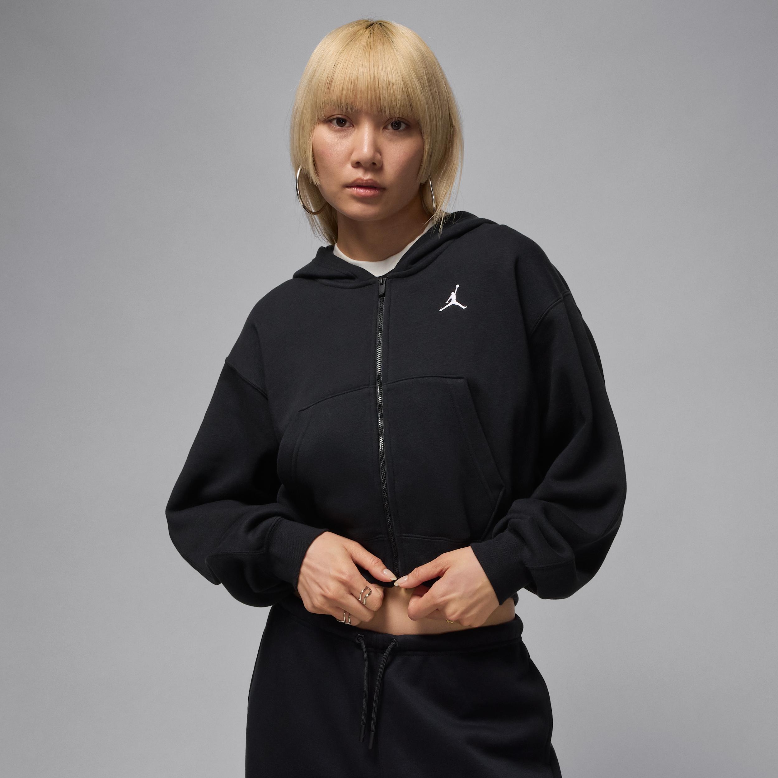 Women's Jordan Brooklyn Fleece Cropped Full-Zip Hoodie Product Image