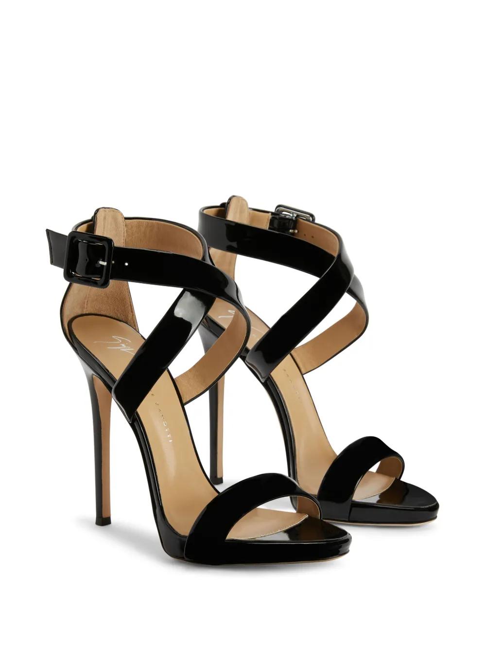 Bellis 120mm leather sandals Product Image
