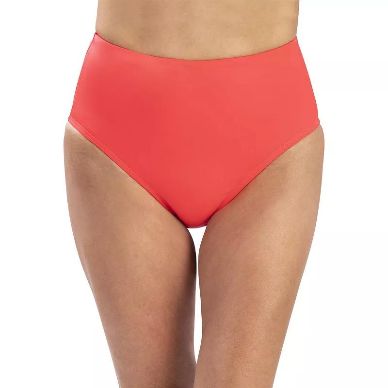 Women's Dolfin Solid High-Waisted Swim Bottoms,  Product Image