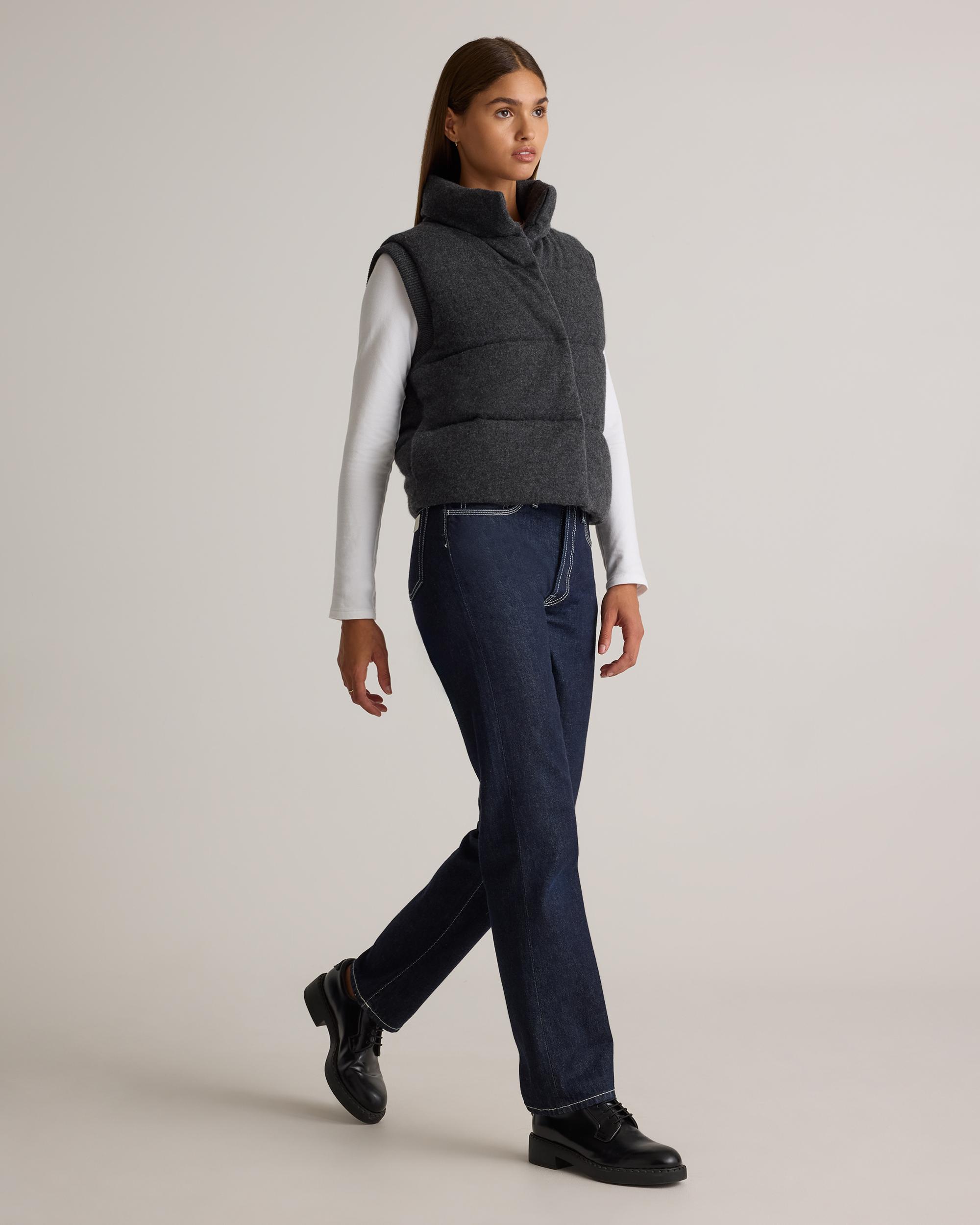 Quince | Women's Mongolian Cashmere Puffer Vest Size XL Product Image