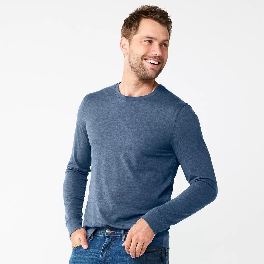 Men's Sonoma Goods For Life® Supersoft Long Sleeve Crewneck Tee,  Product Image