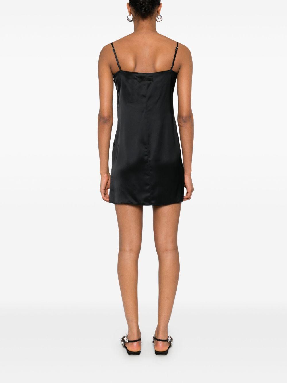 lace-panel mini dress  Product Image