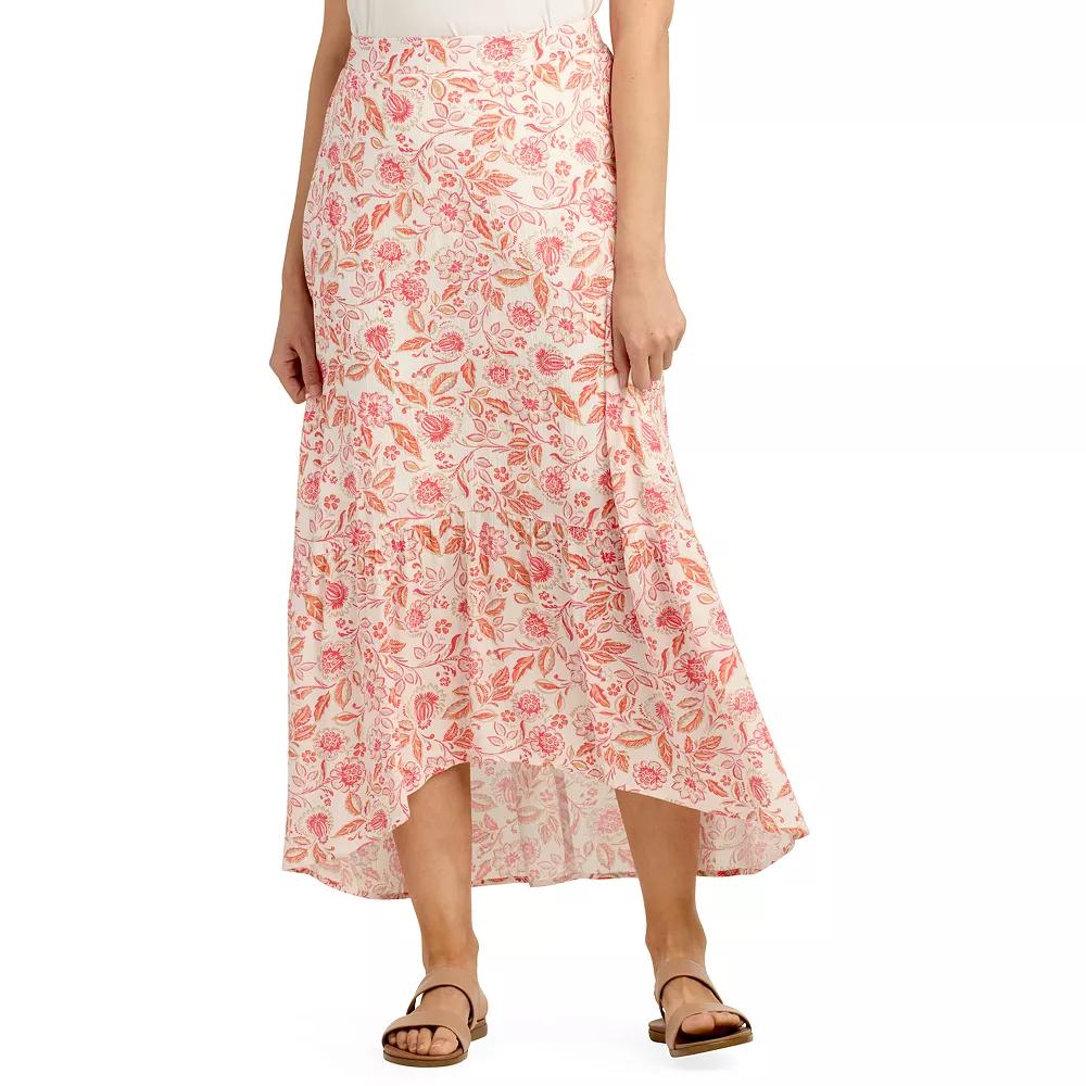 Women's AB Studio Pull-On High-Low Hem Skirt,  Product Image