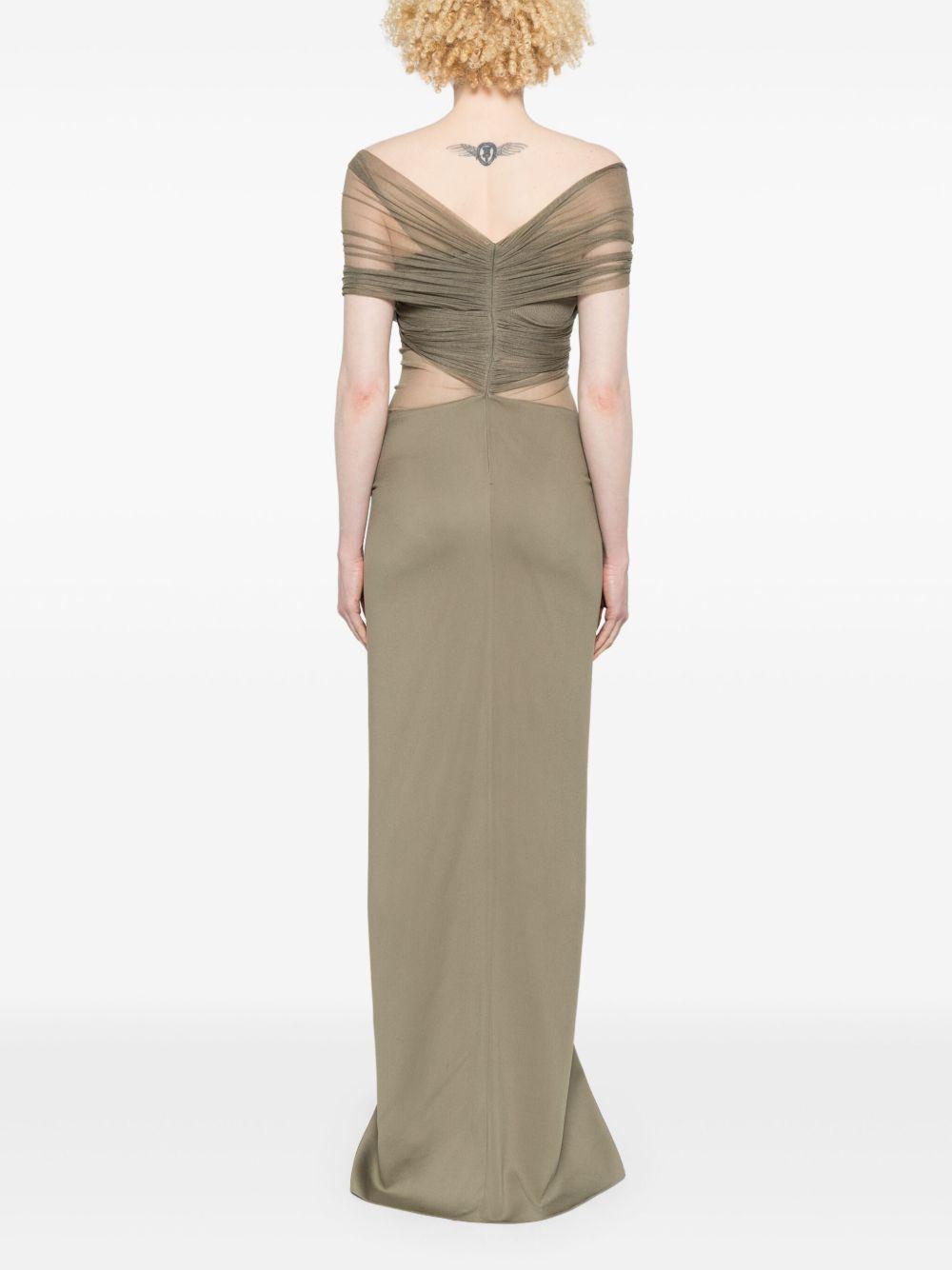 crossed tulle maxi dress Product Image