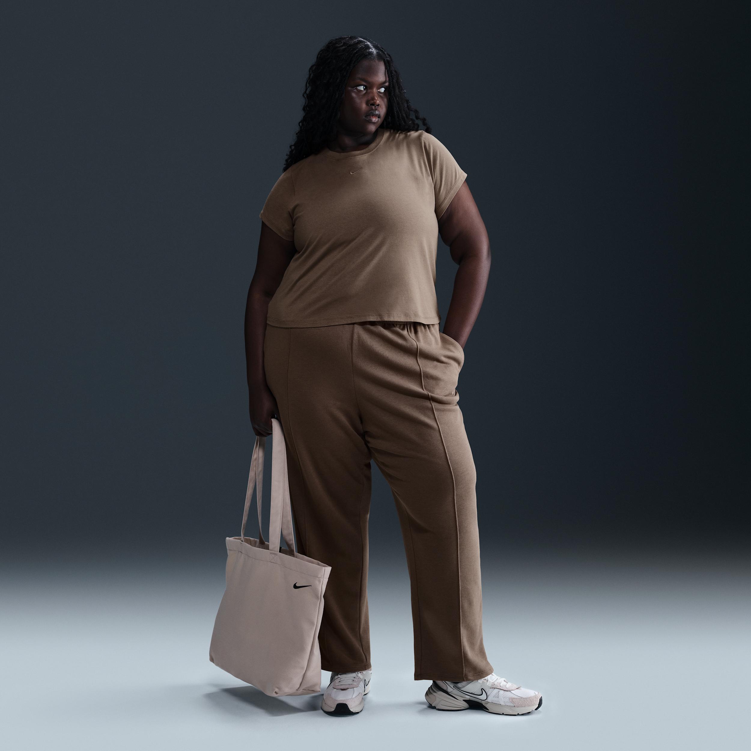 Women's Nike Sportswear Chill Knit Cropped T-Shirt (Plus Size) Product Image