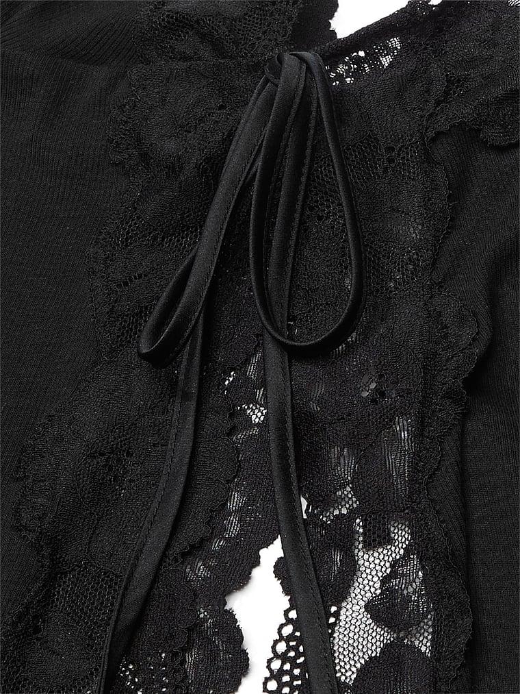 Ribbed Modal & Lace Cami Shorts Set Product Image