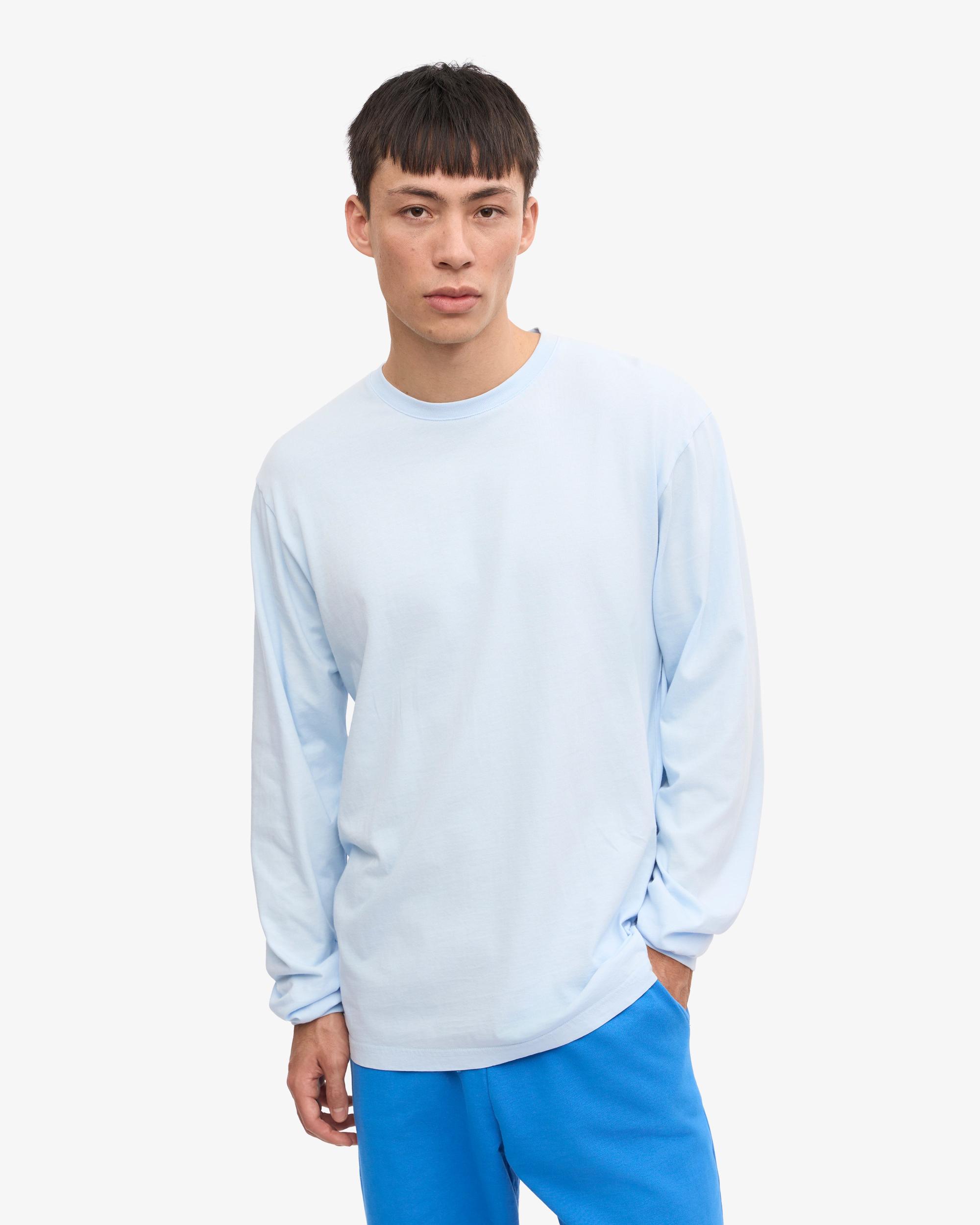 Oversized Organic LS T-Shirt - Polar Blue Product Image