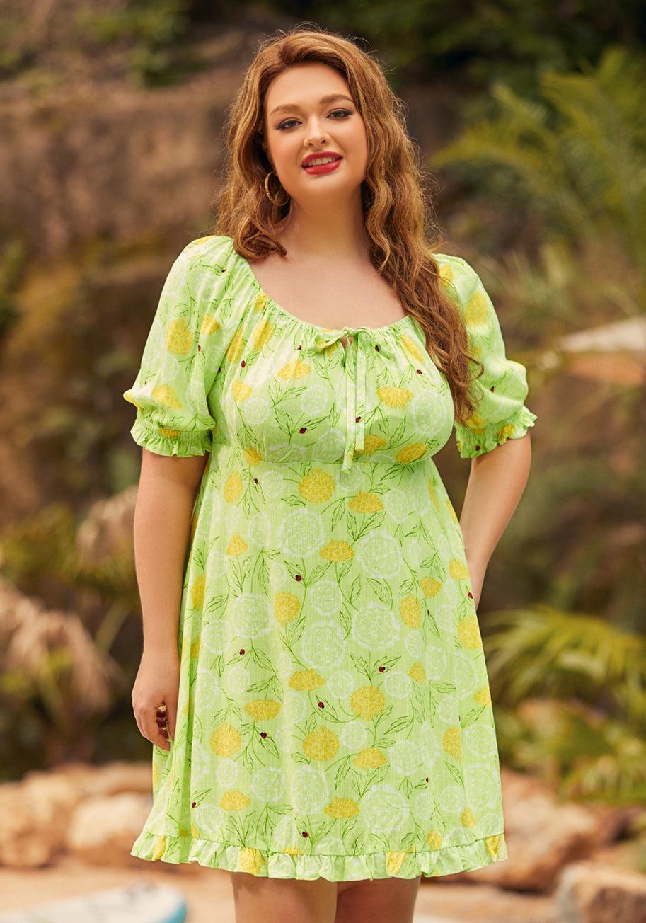 Picnic in Paradise Babydoll Dress (Final Sale) Product Image
