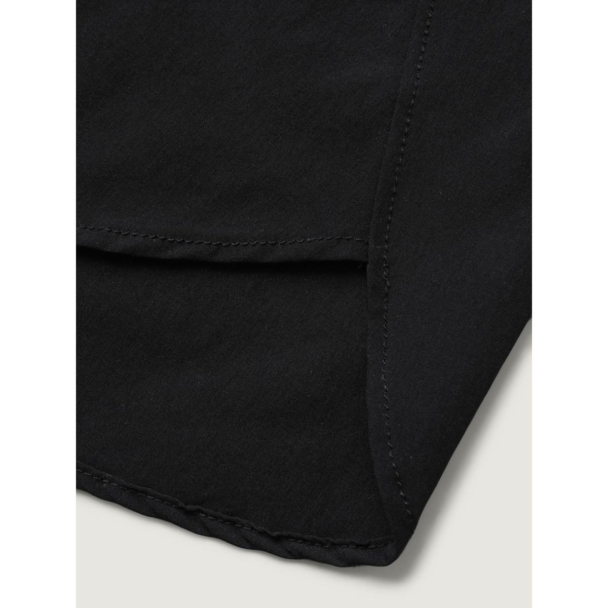 Plus Size Zipper Pockets Straight-Leg Swim Bottoms Women's Swimwear Black Resort High stretch Bodycon High Rise Zippered pocket Curve Swim Bottoms BloomChic 12/L Product Image