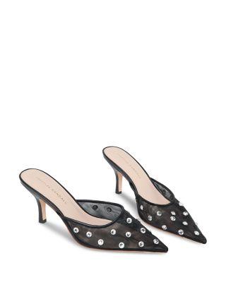 Women's Embellished Mesh High Heel Pumps Product Image