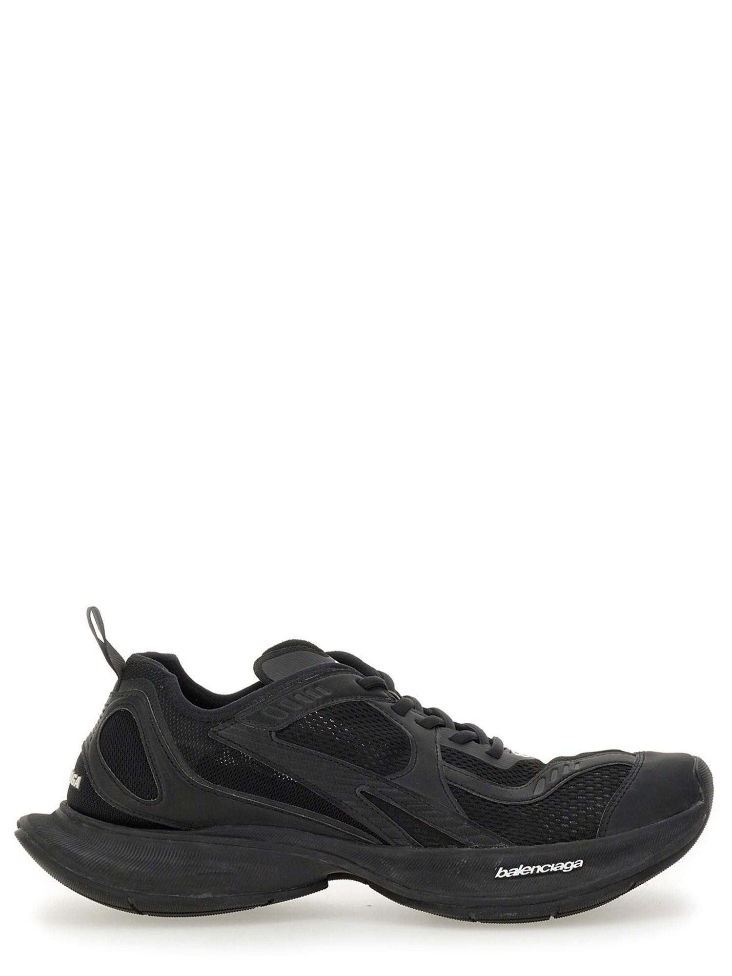 BALENCIAGA Black Mesh And Rubber Circuit Sneakers Product Image