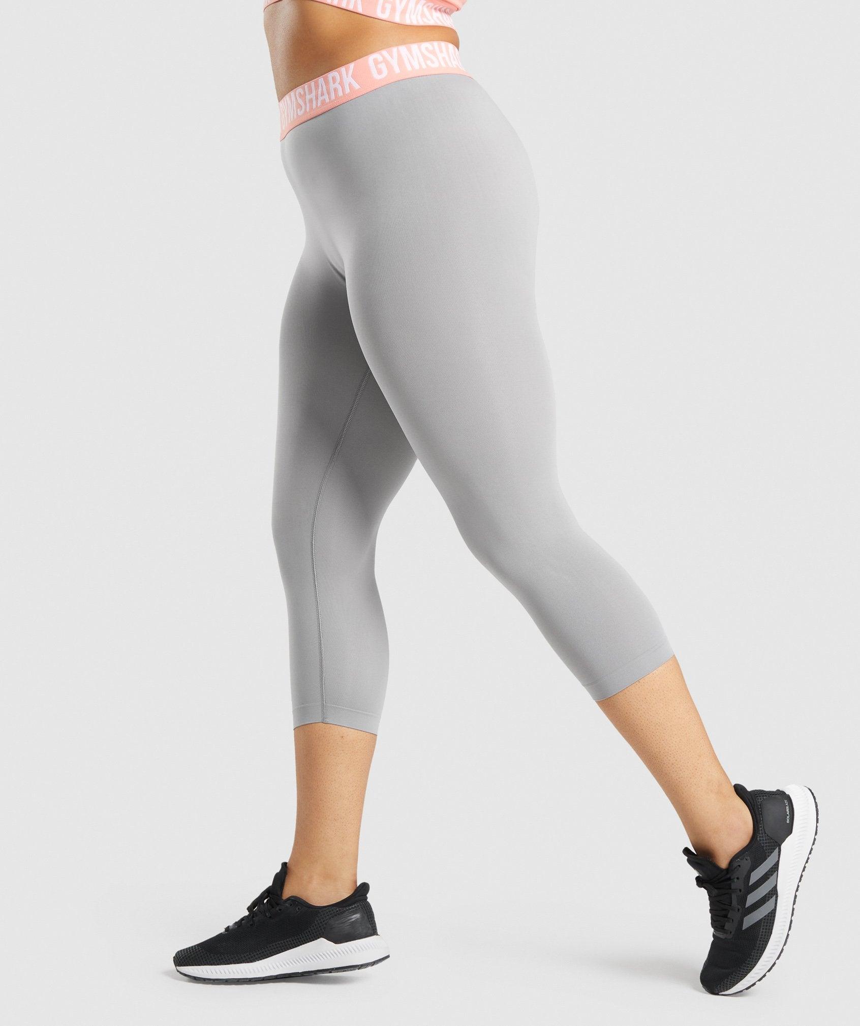 Gymshark Fit Seamless Cropped Leggings - Smokey Grey Female Product Image