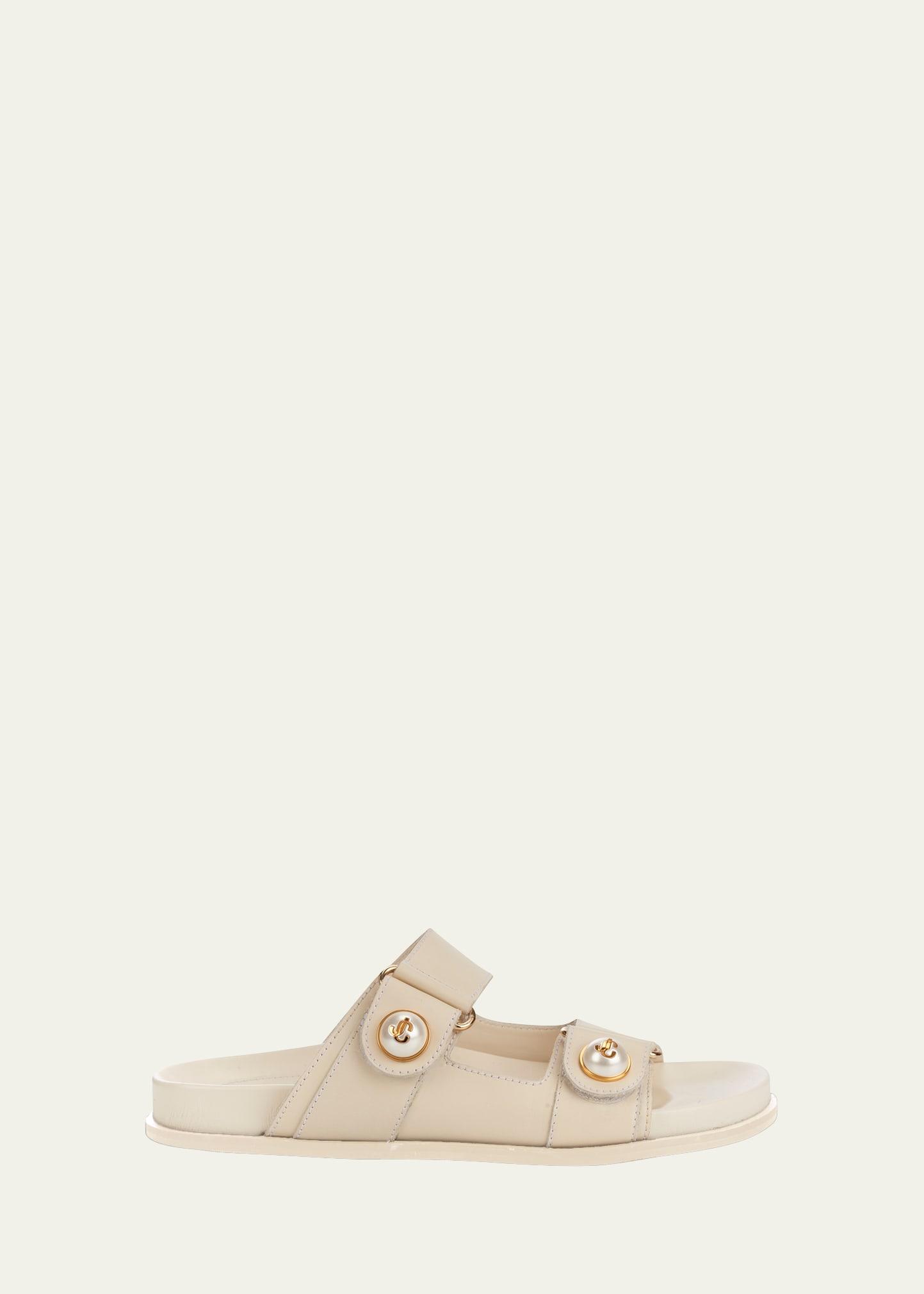 Womens Fayence Pearl-Embellished Flats Product Image