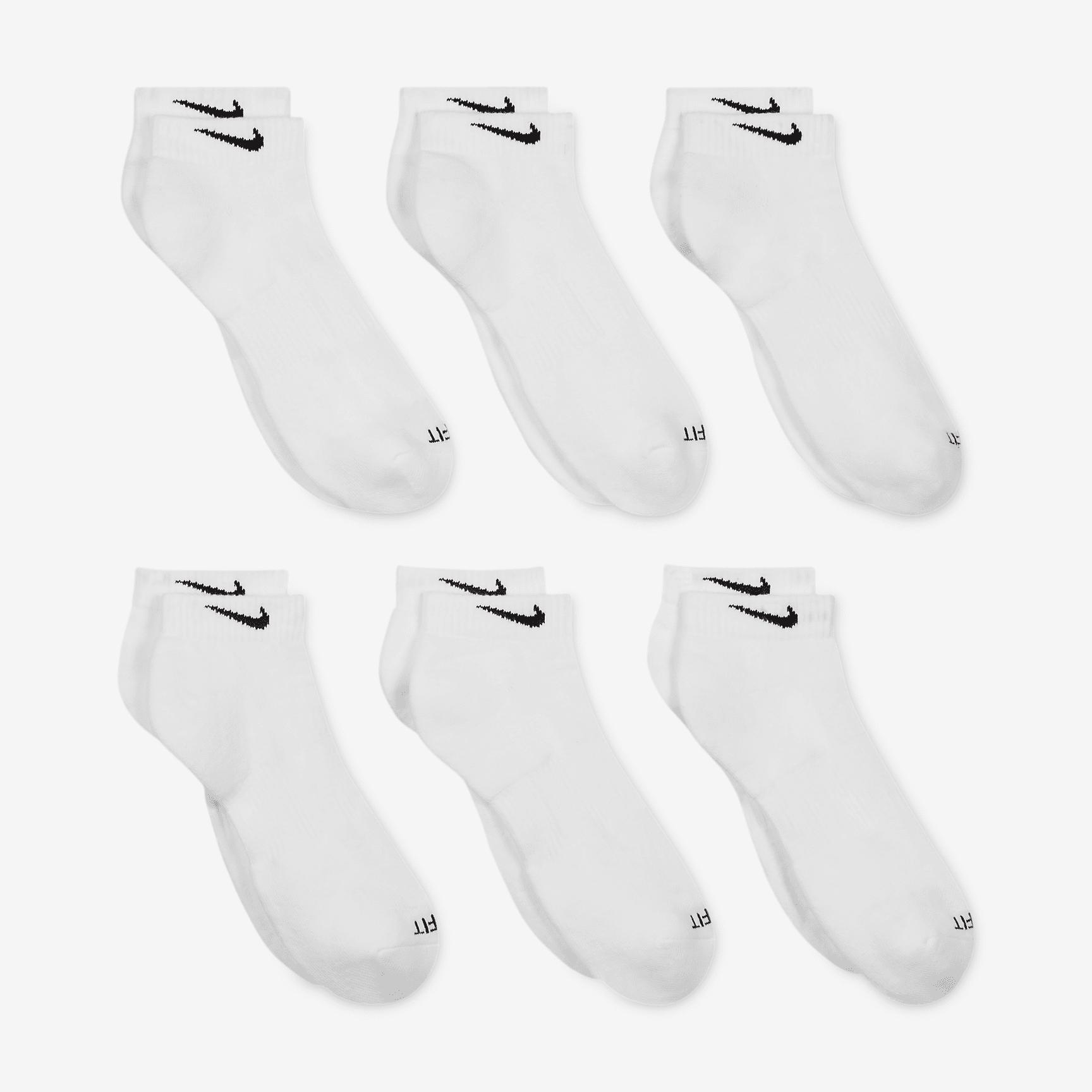 Nike Unisex Everyday Plus Cushioned Training Low Socks (6 Pairs) | SX7042-100 Product Image