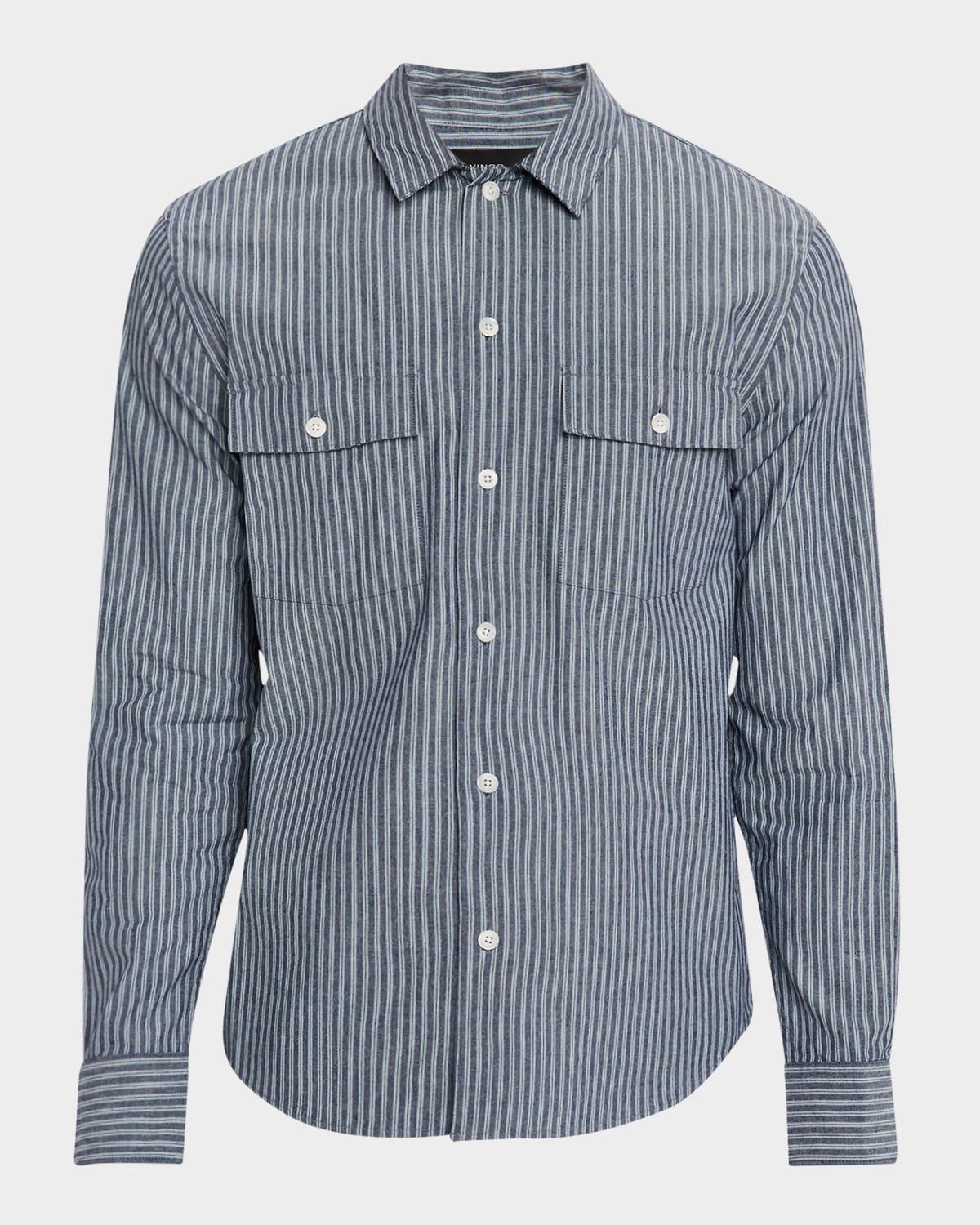 Men's Railroad Stripe Sport Shirt Product Image