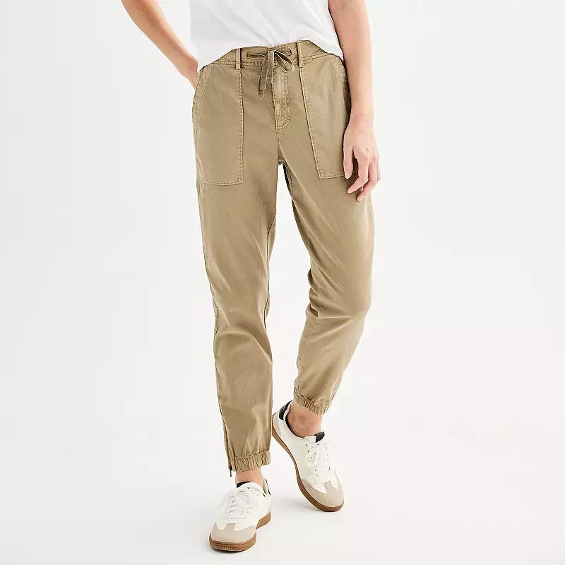 Women's Sonoma Goods For Life® Zip Hem Core Utility Jogger Pants,  Product Image