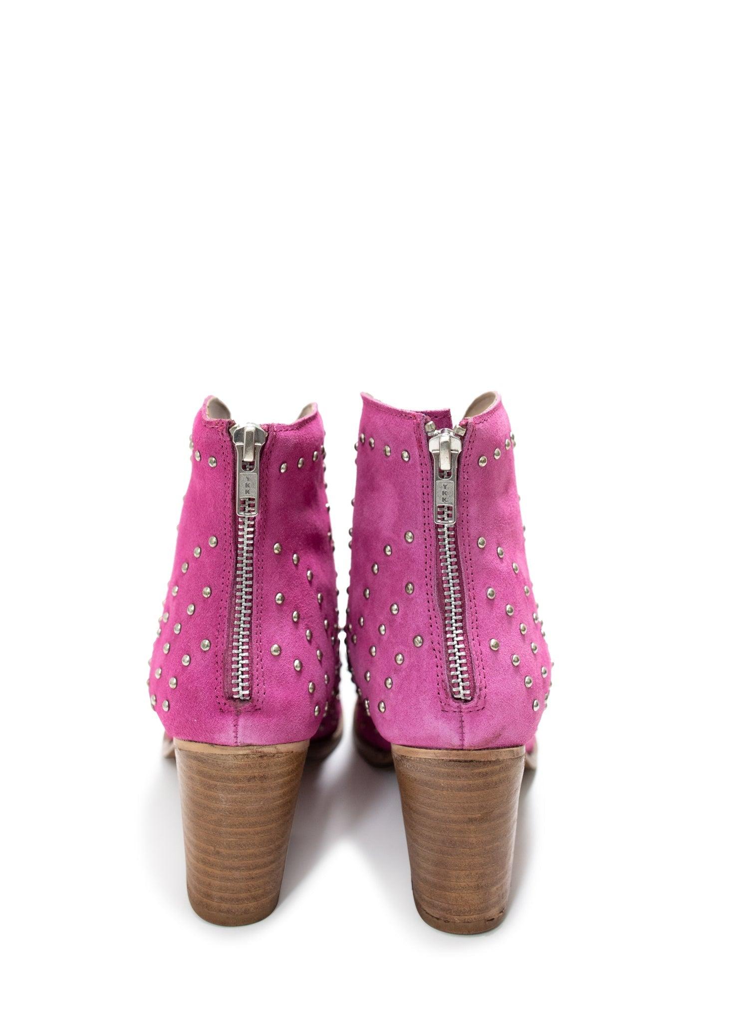 Twilight Studded Heeled Ankle Boot in Denim (Online Exclusive) Product Image