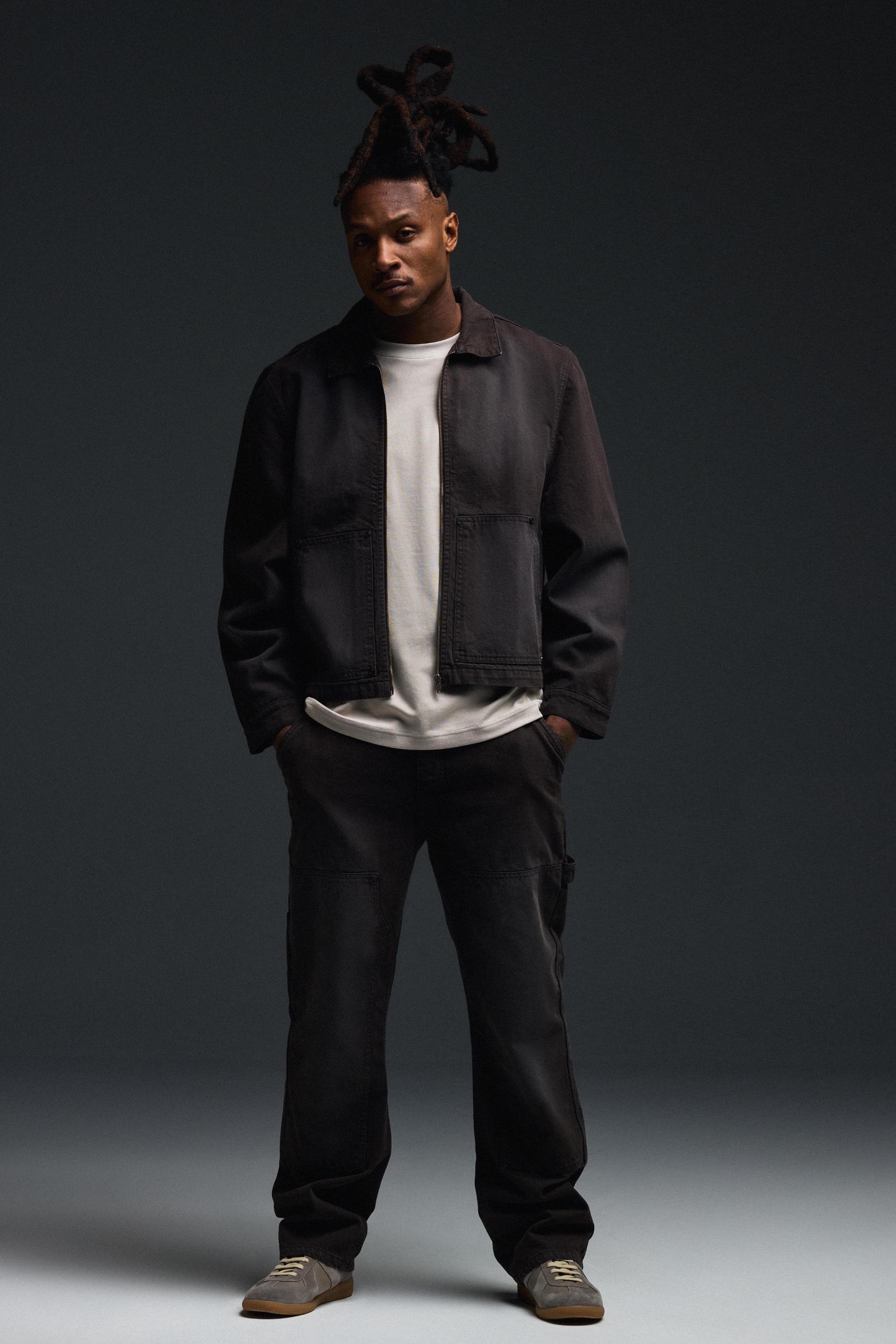 Straight Leg Washed Carpenter Jeans | boohooMAN USA Product Image