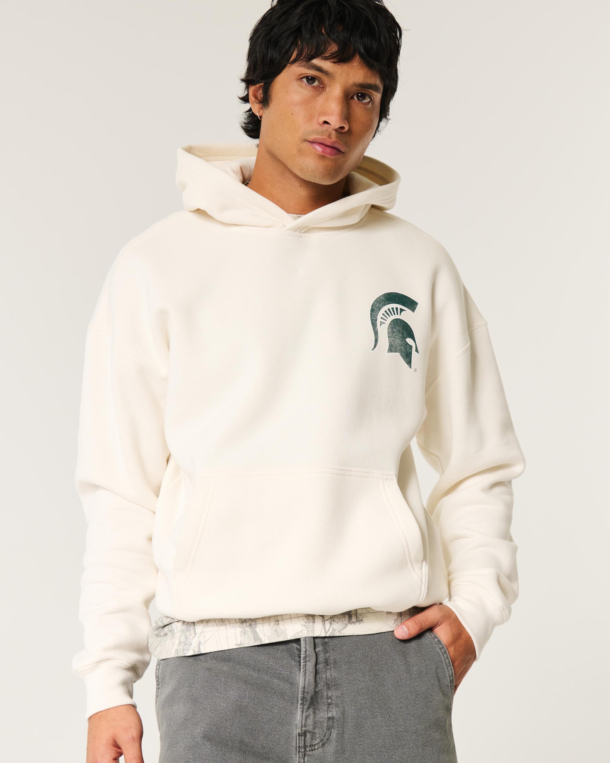 Boxy UConn Graphic Hoodie Product Image