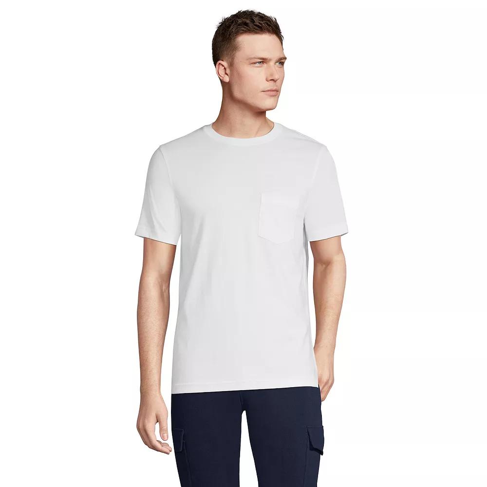 Men's Lands' End Supima Pocket Tee,  Product Image