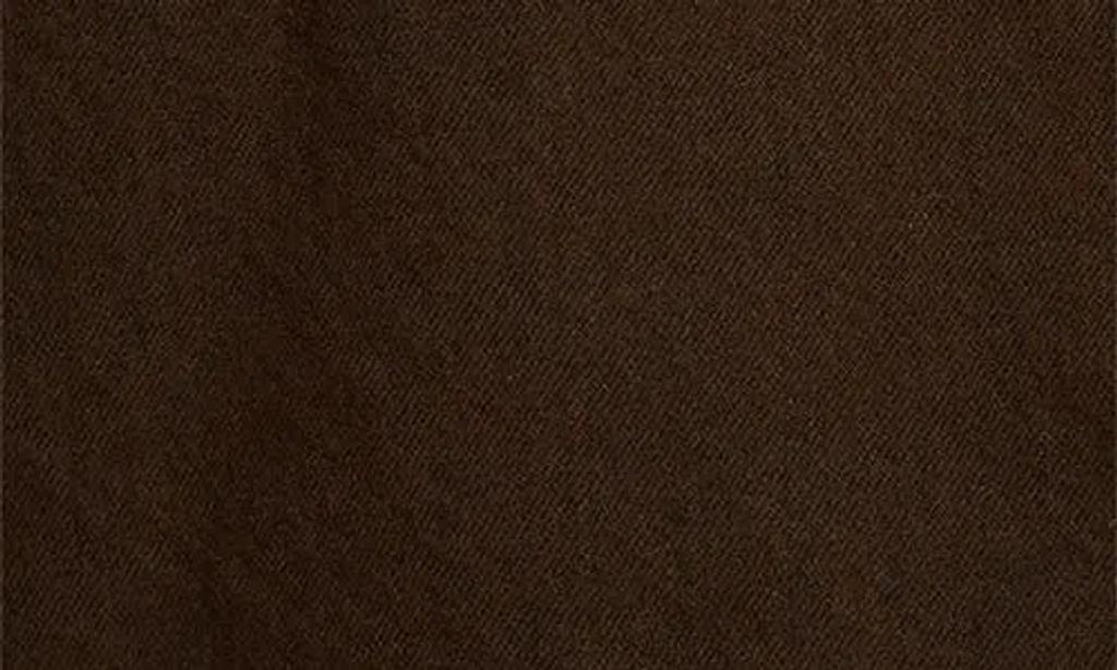 DRIES VAN NOTEN Bafya Velvet Trim Double Breasted Denim Blazer In Brown Product Image