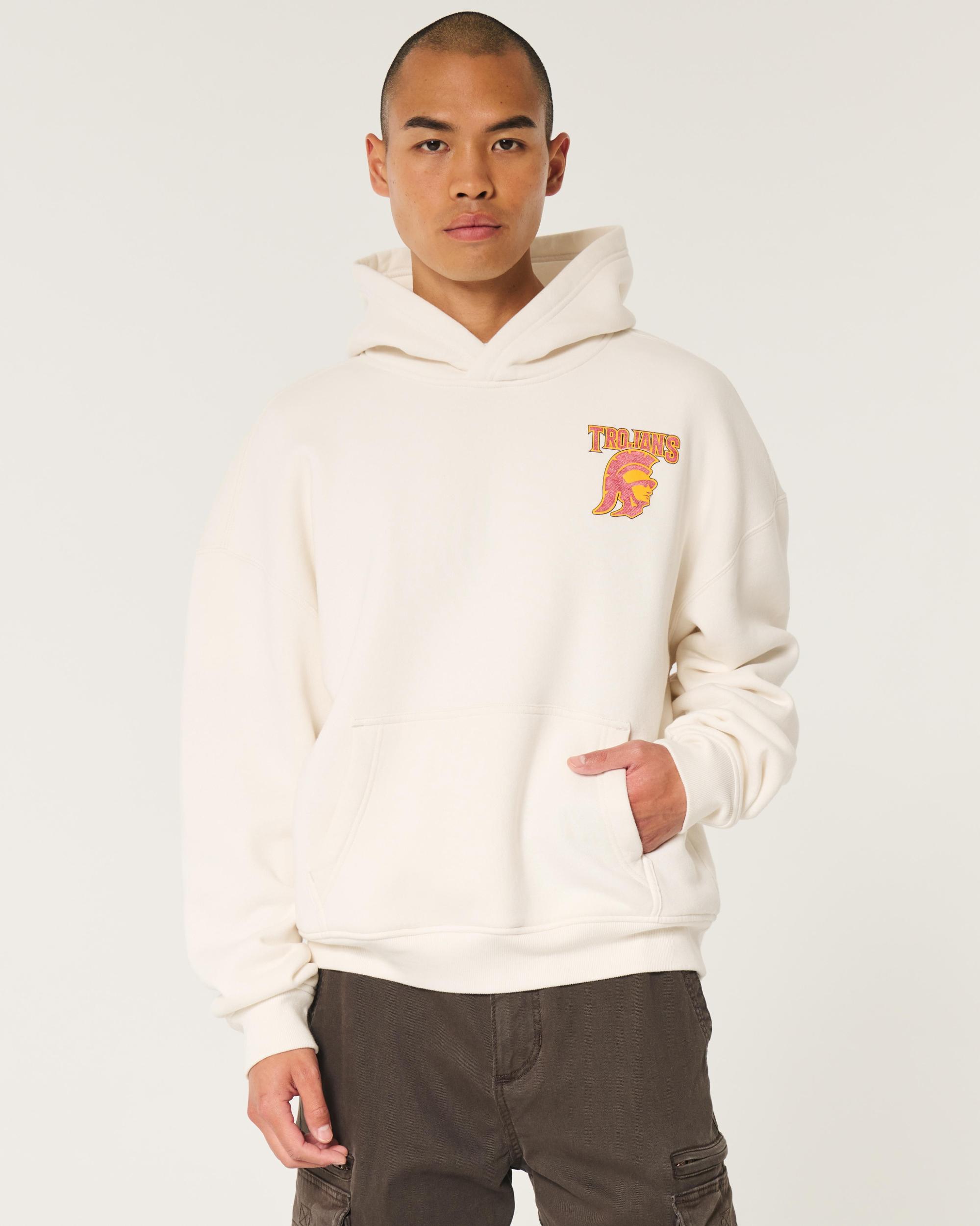 Boxy UConn Graphic Hoodie Product Image