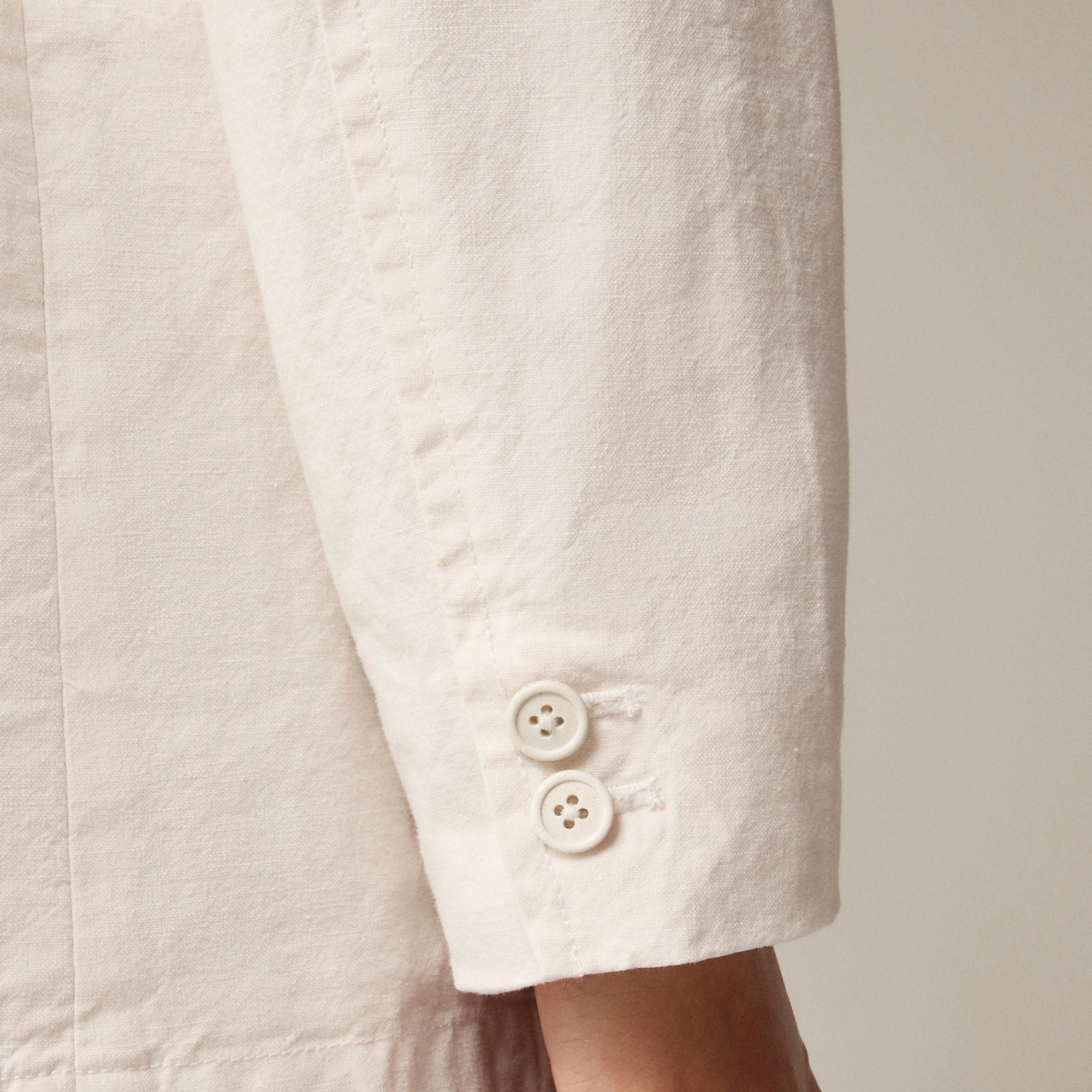 Easy-fit blazer in textured cotton blend Product Image