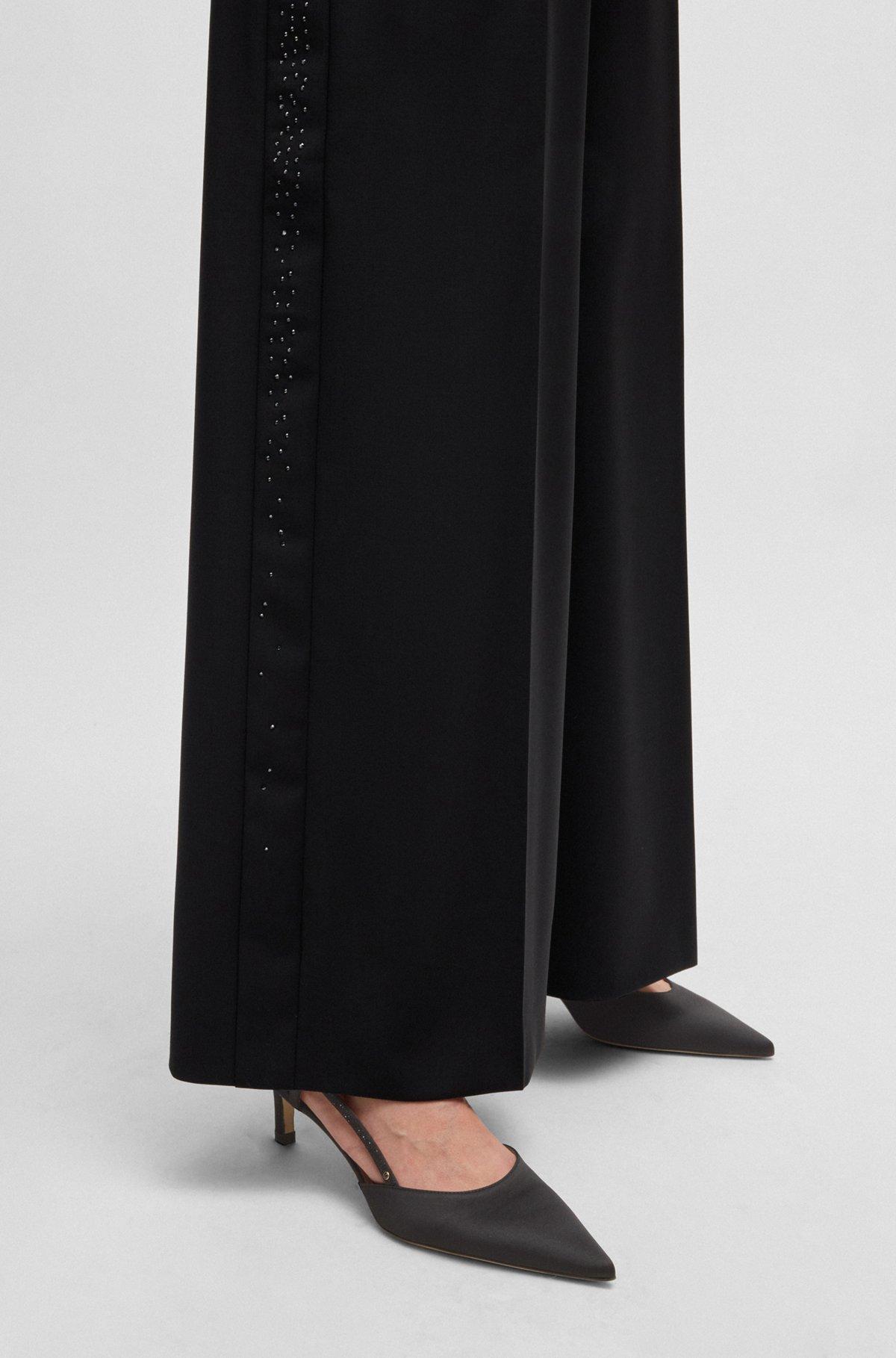 Slingback pumps in soft satin with pointed toe Product Image