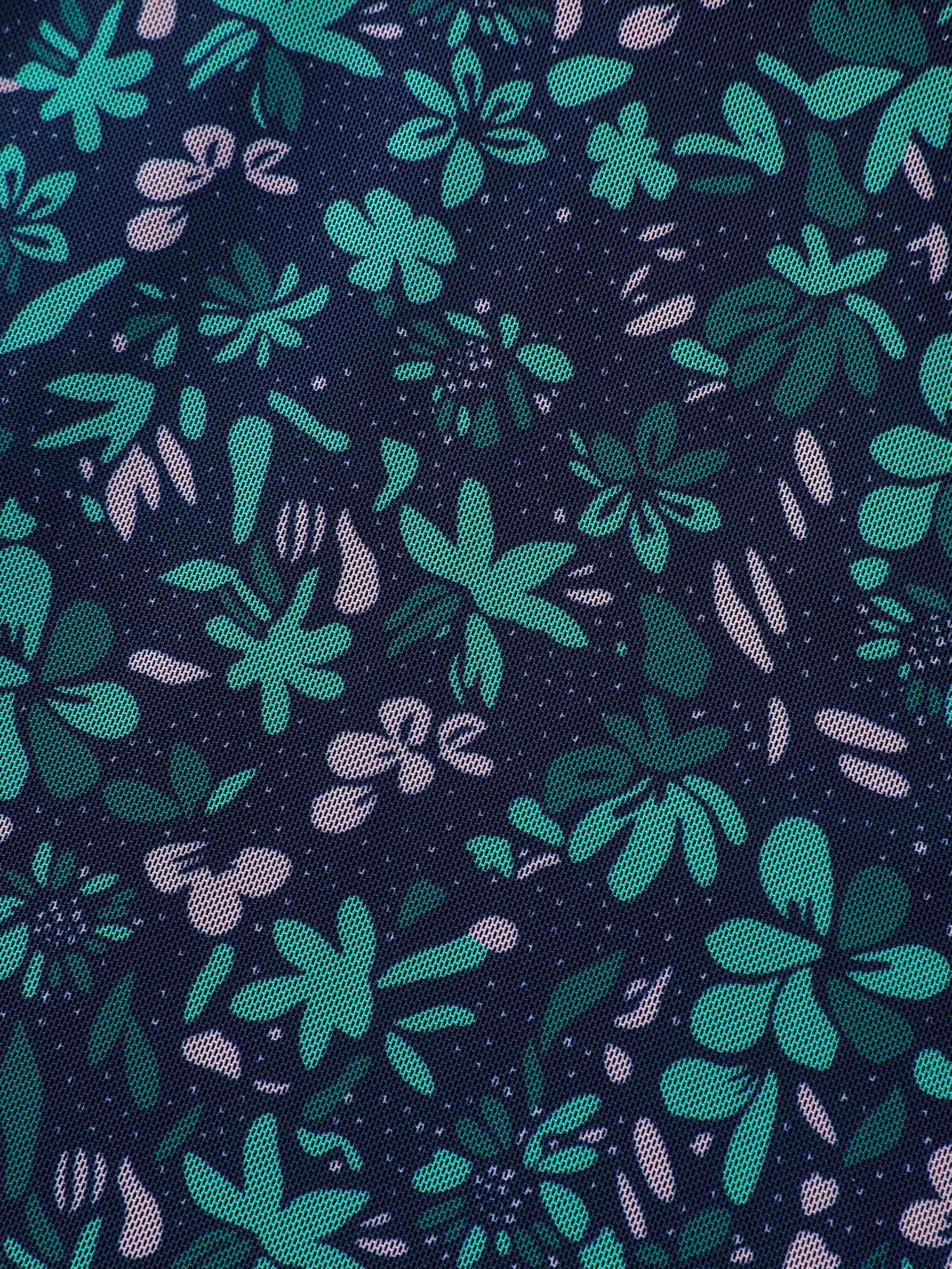 Colorful Sheer Floral Print Swim Dress Female Product Image