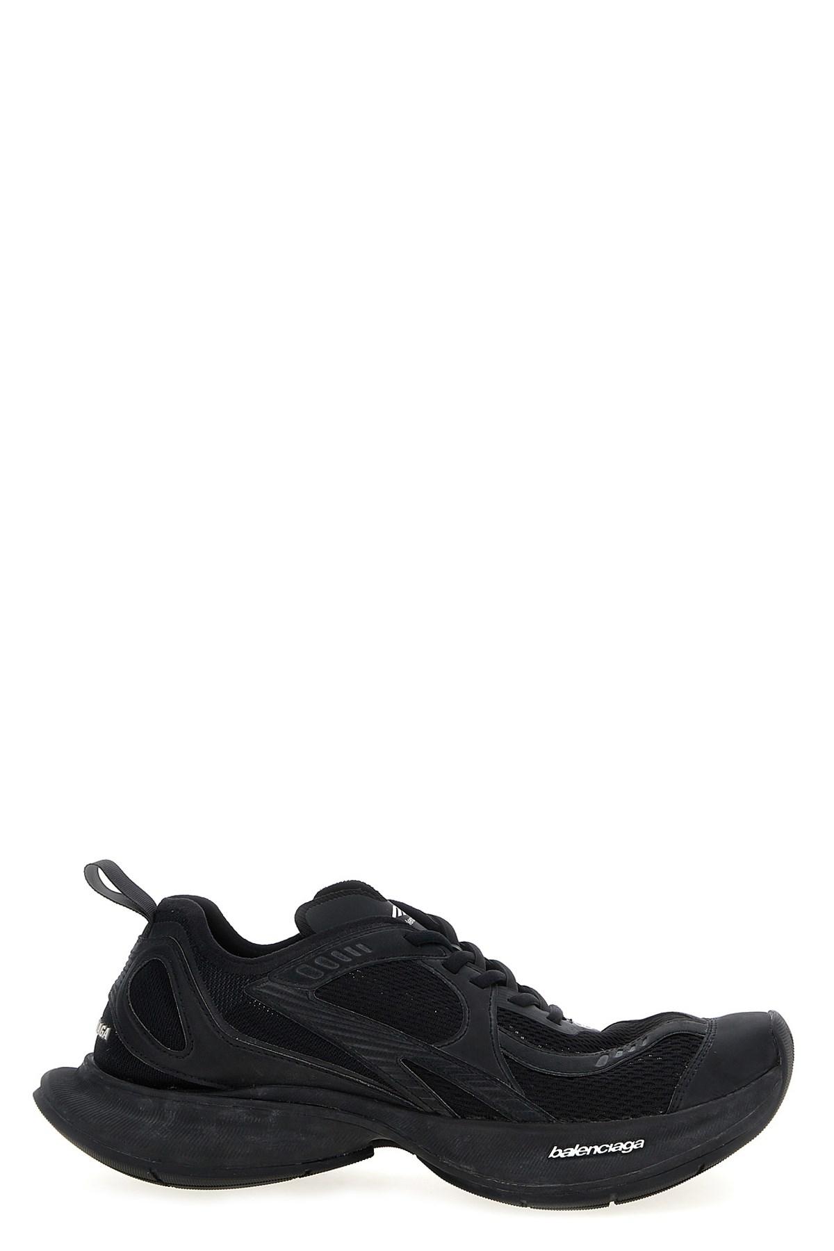 BALENCIAGA Black Mesh And Rubber Circuit Sneakers Product Image