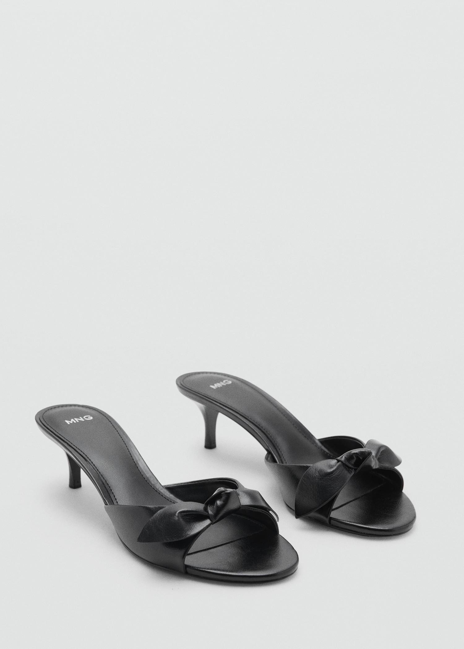 Bow heel sandals - Women | MANGO USA Product Image