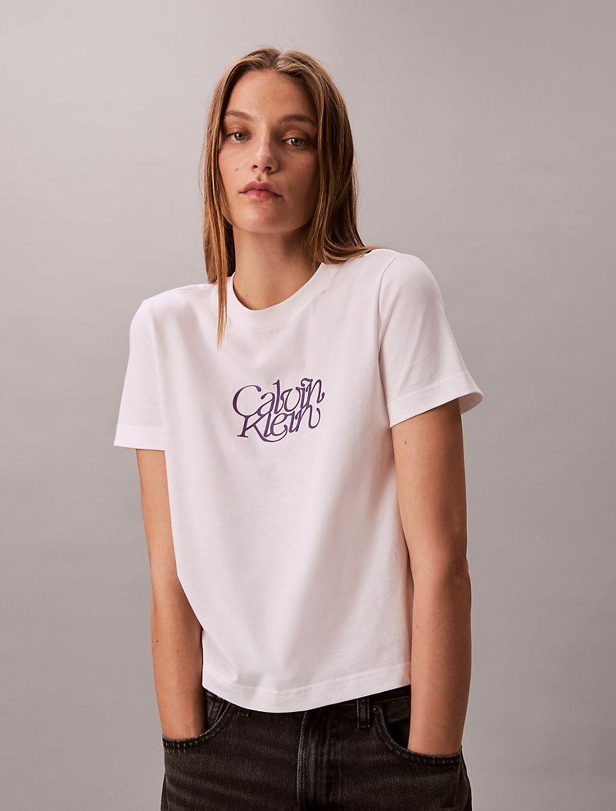 Script Logo Graphic Slim T-Shirt Product Image