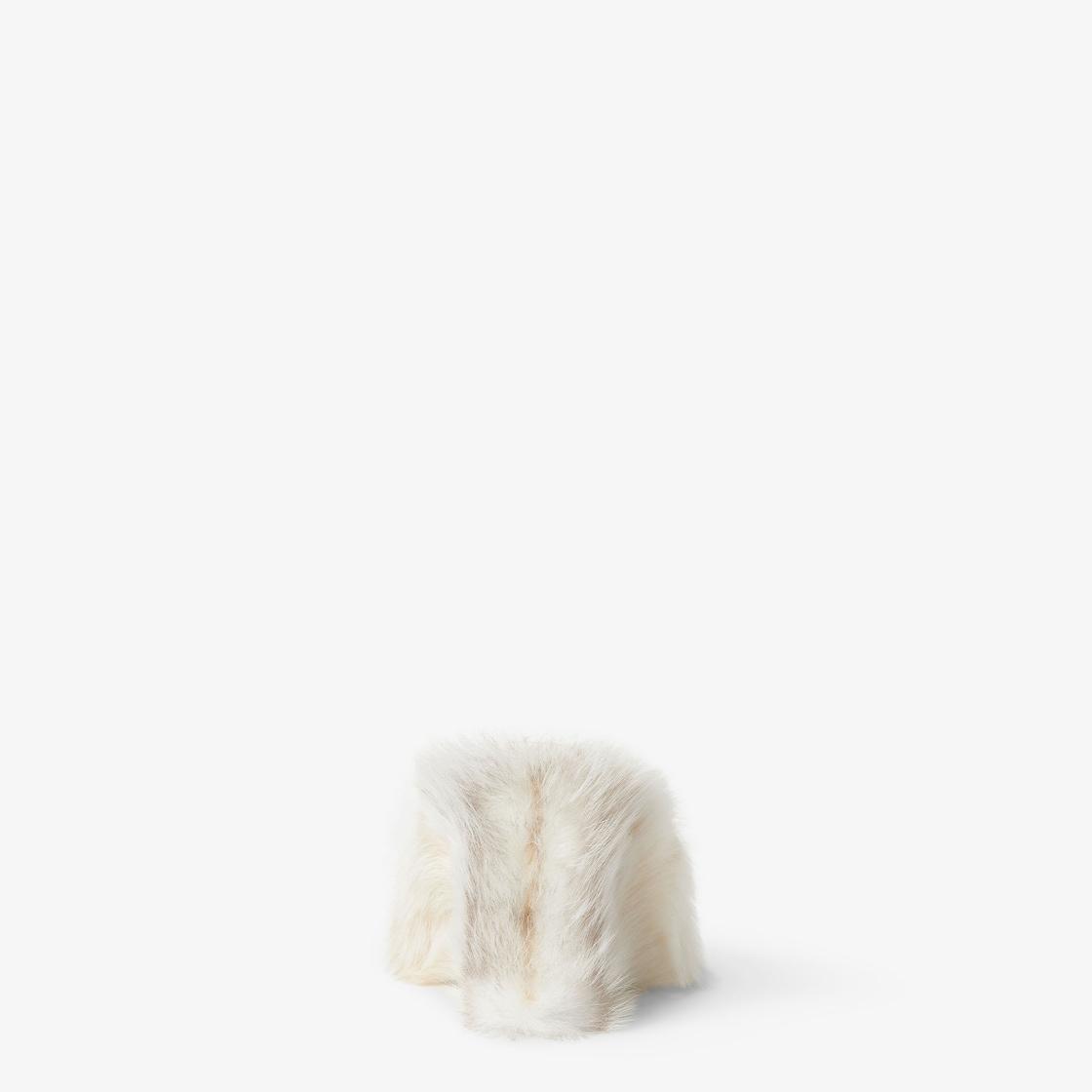 Fendi ArcoWhite shearling sandals Product Image
