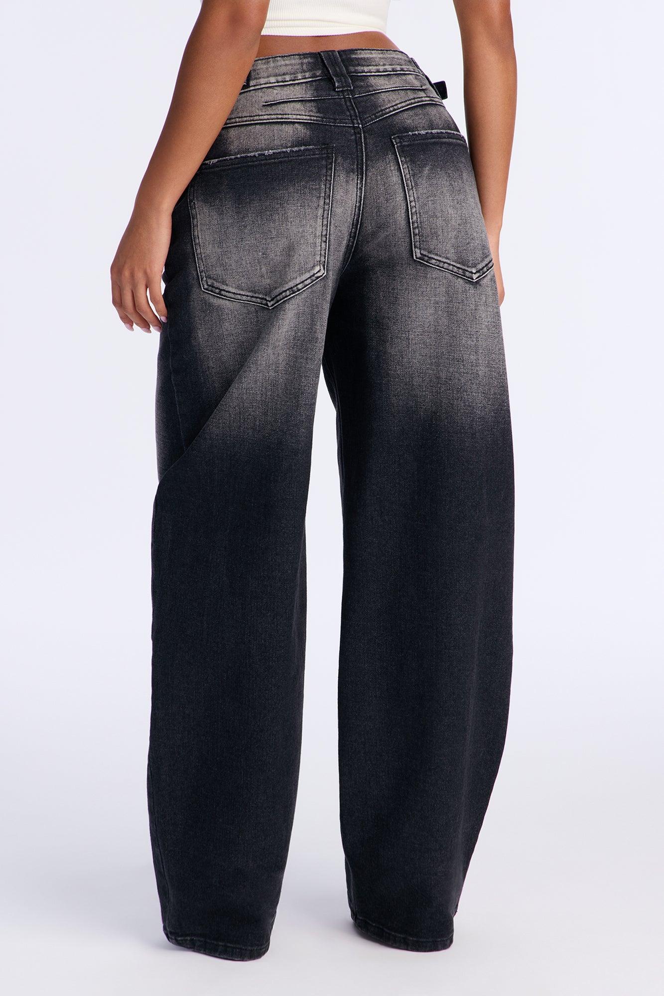 Midnight Muse Tinted Straight Leg Jeans - Black Wash Female Product Image