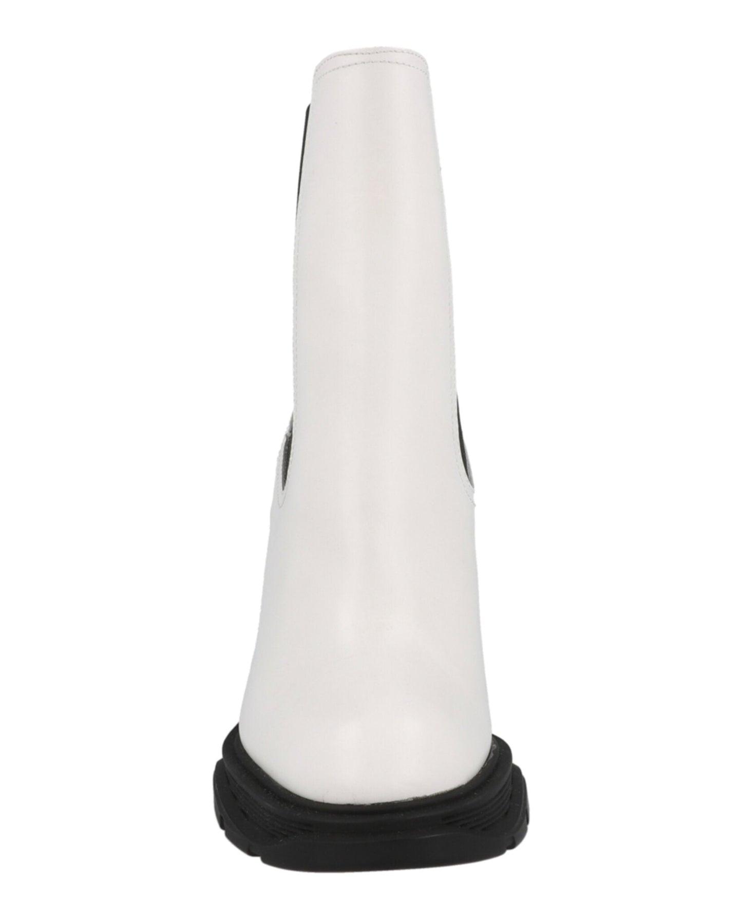 Alexander McQueen Women's Leather Heeled Chelsea Boots Female Product Image