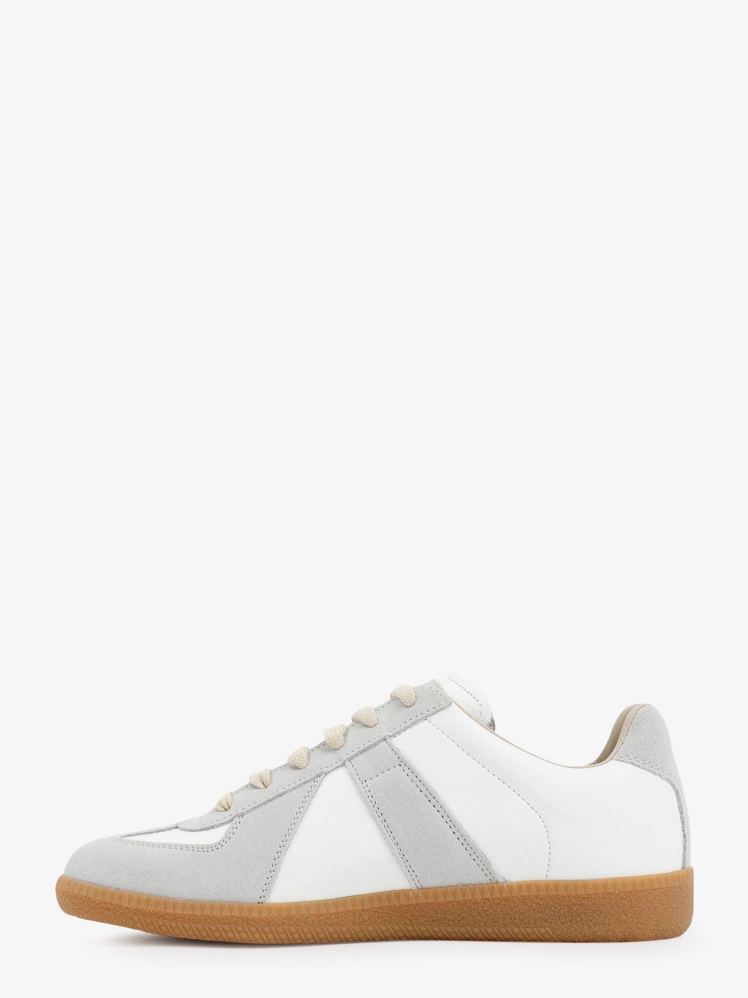 MAISON MARGIELA Replica Leather And Suede Sneakers In White Product Image
