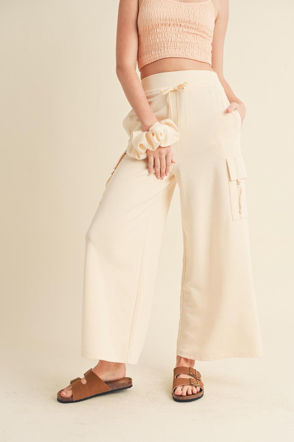 Wide Leg Cargo Pants Product Image