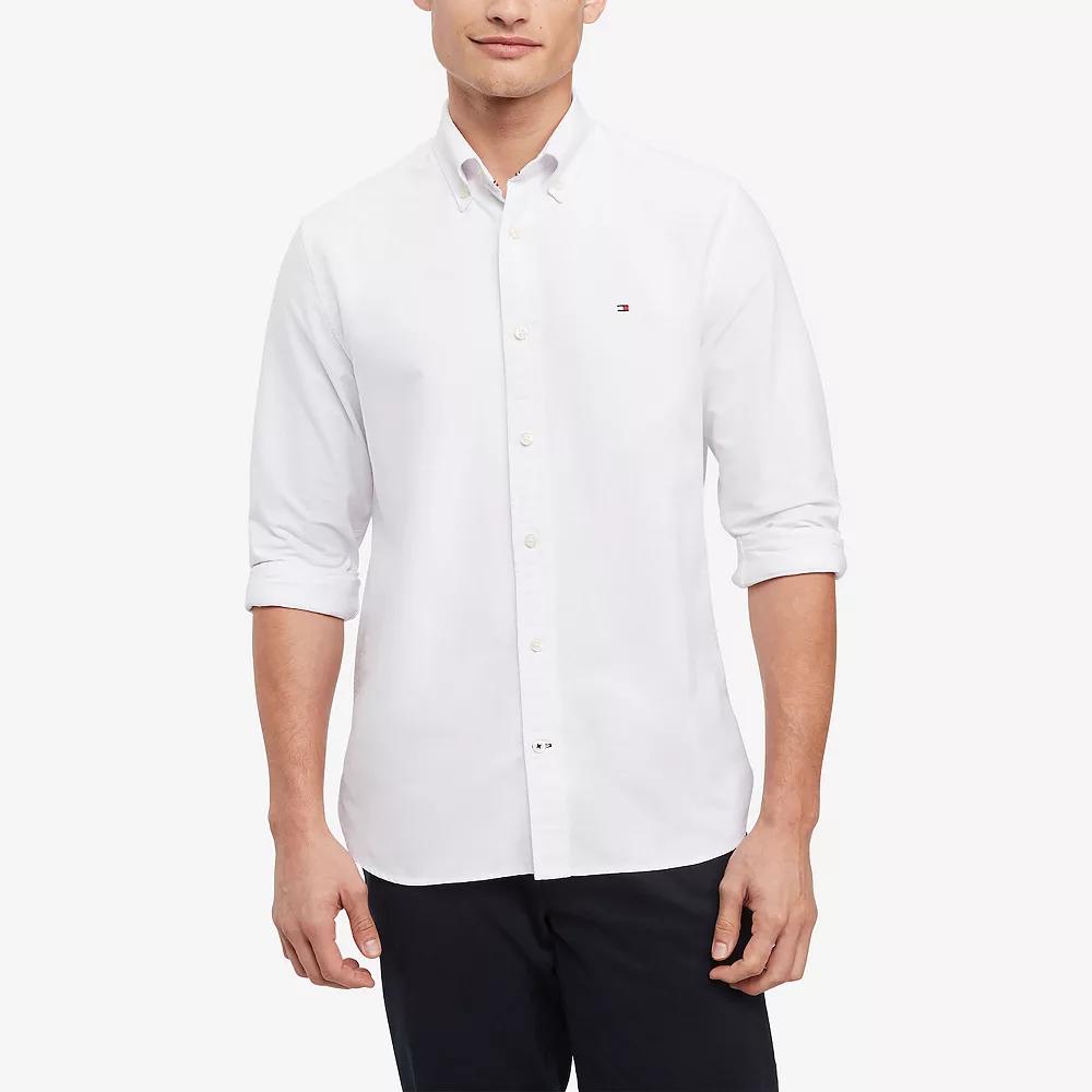 Men's Tommy Hilfiger Regular Fit Essential Stretch Oxford Shirt,  Product Image