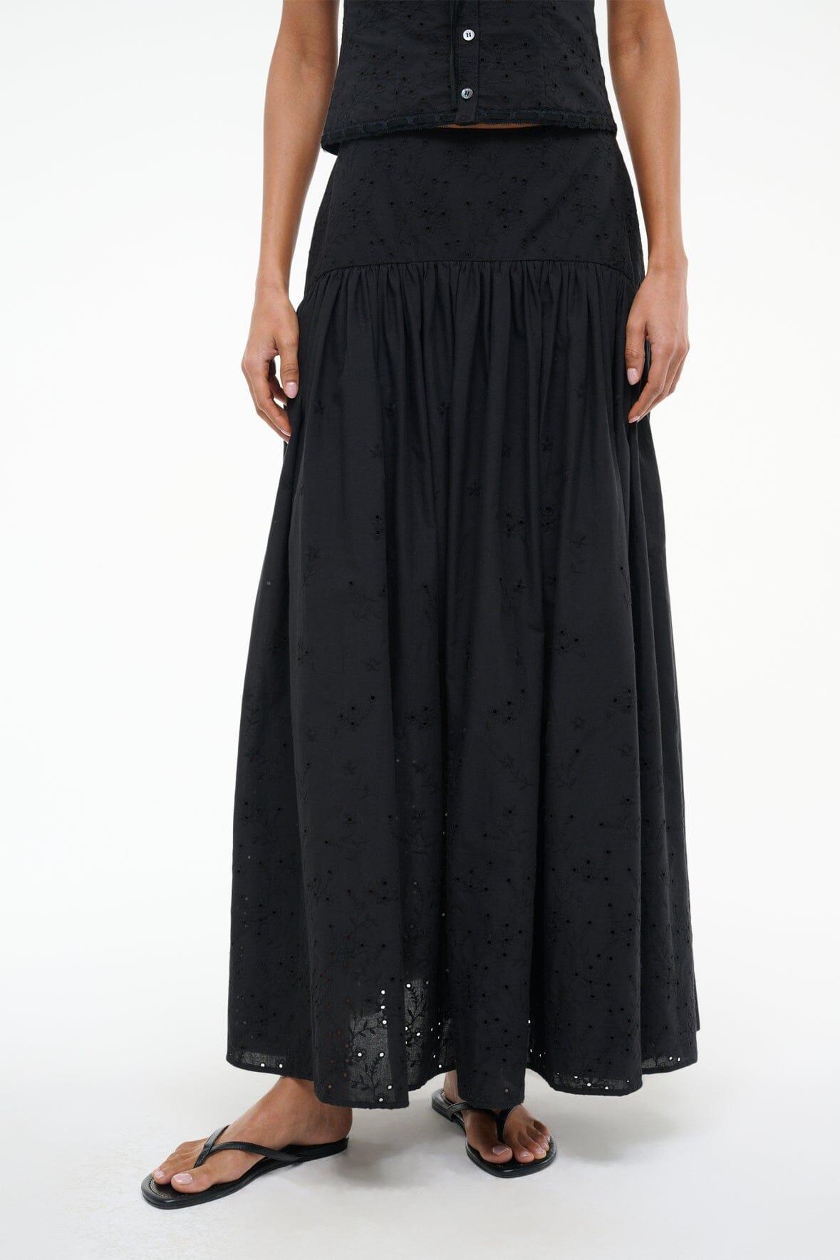 PROCIDA SKIRT | BLACK EYELET Product Image