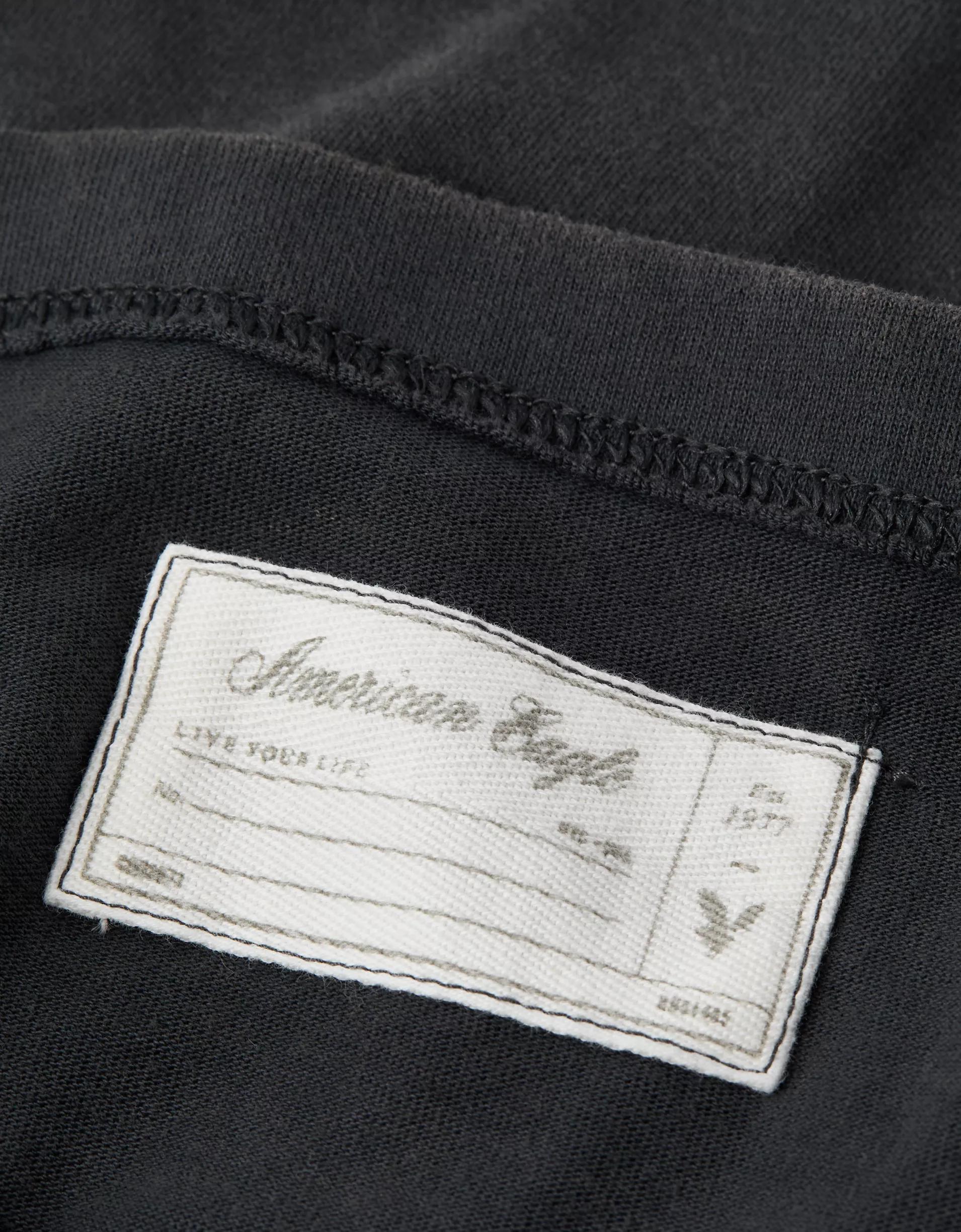 AE Laidback Luxe Heavyweight Oversized Logo Graphic T-Shirt Product Image