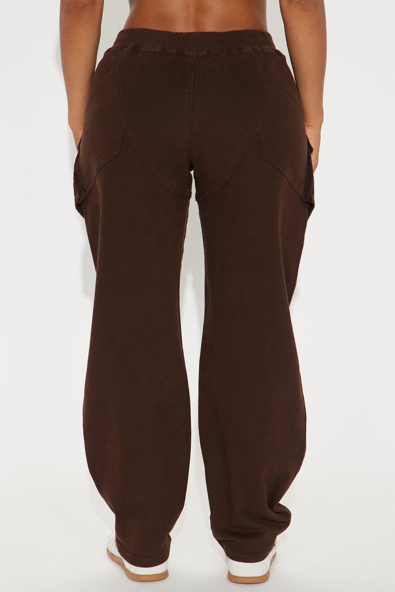 Aris Cargo Barrel Pant - Chocolate Product Image