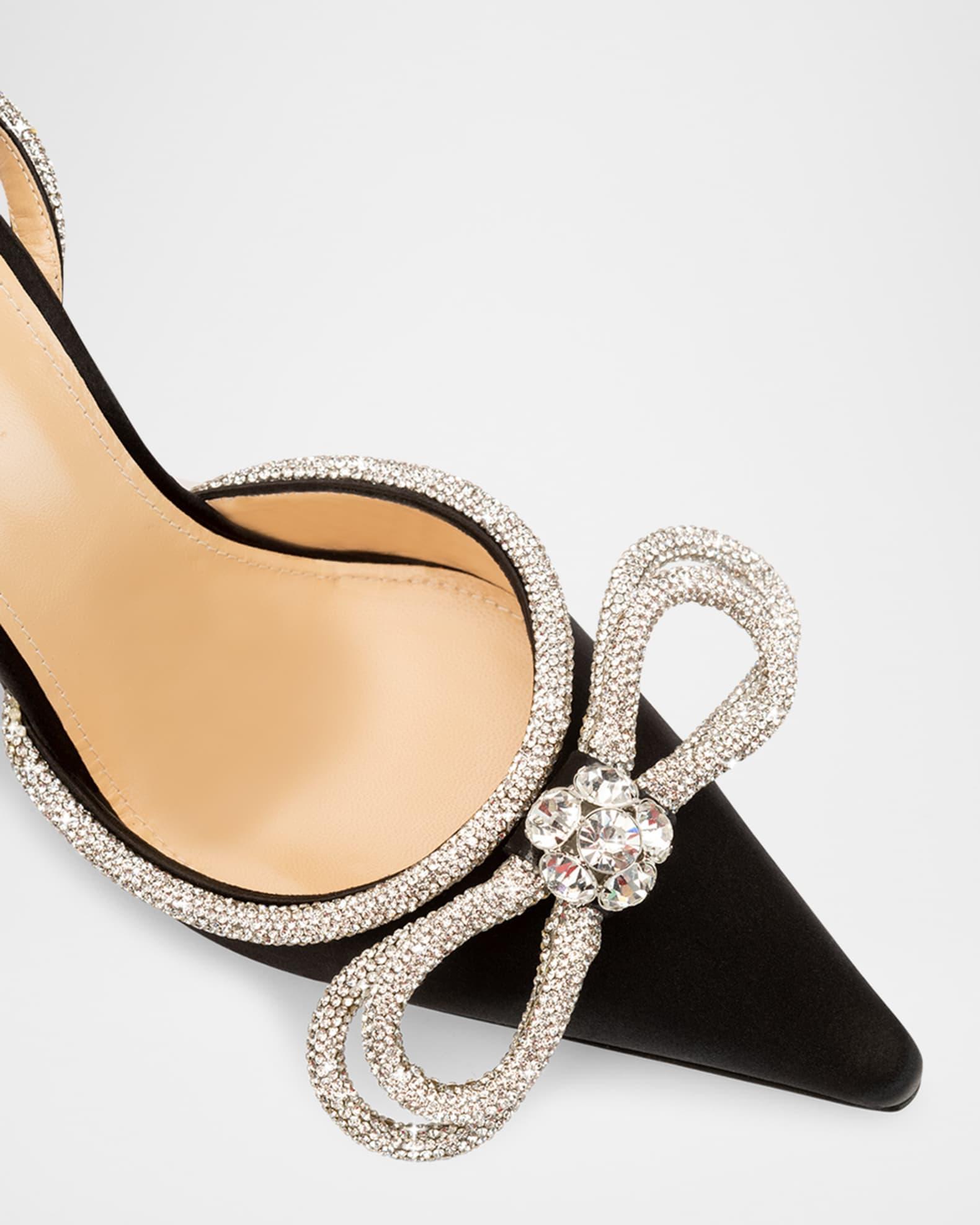 Stass Double Bow Ankle-Strap Pumps Product Image