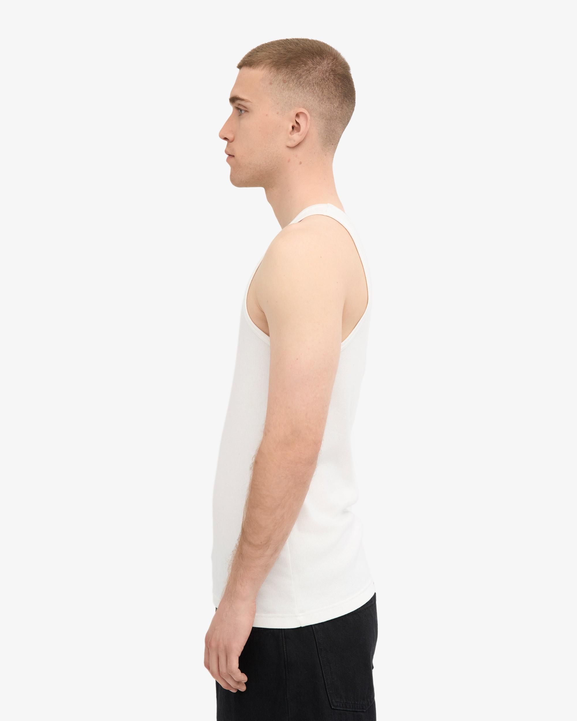 Organic Rib Tank Top - Optical White Product Image
