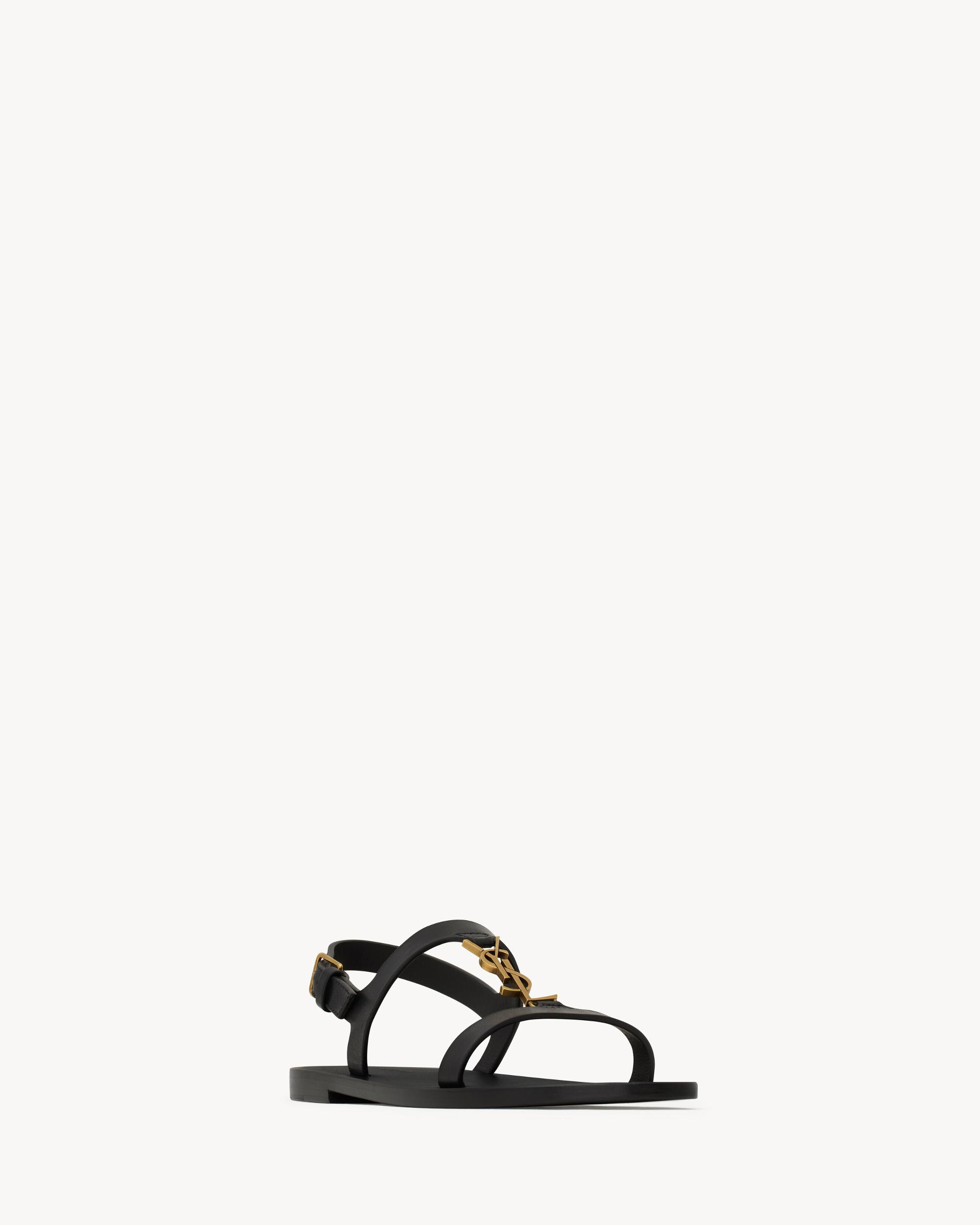 CASSANDRA sandals in smooth leather Product Image