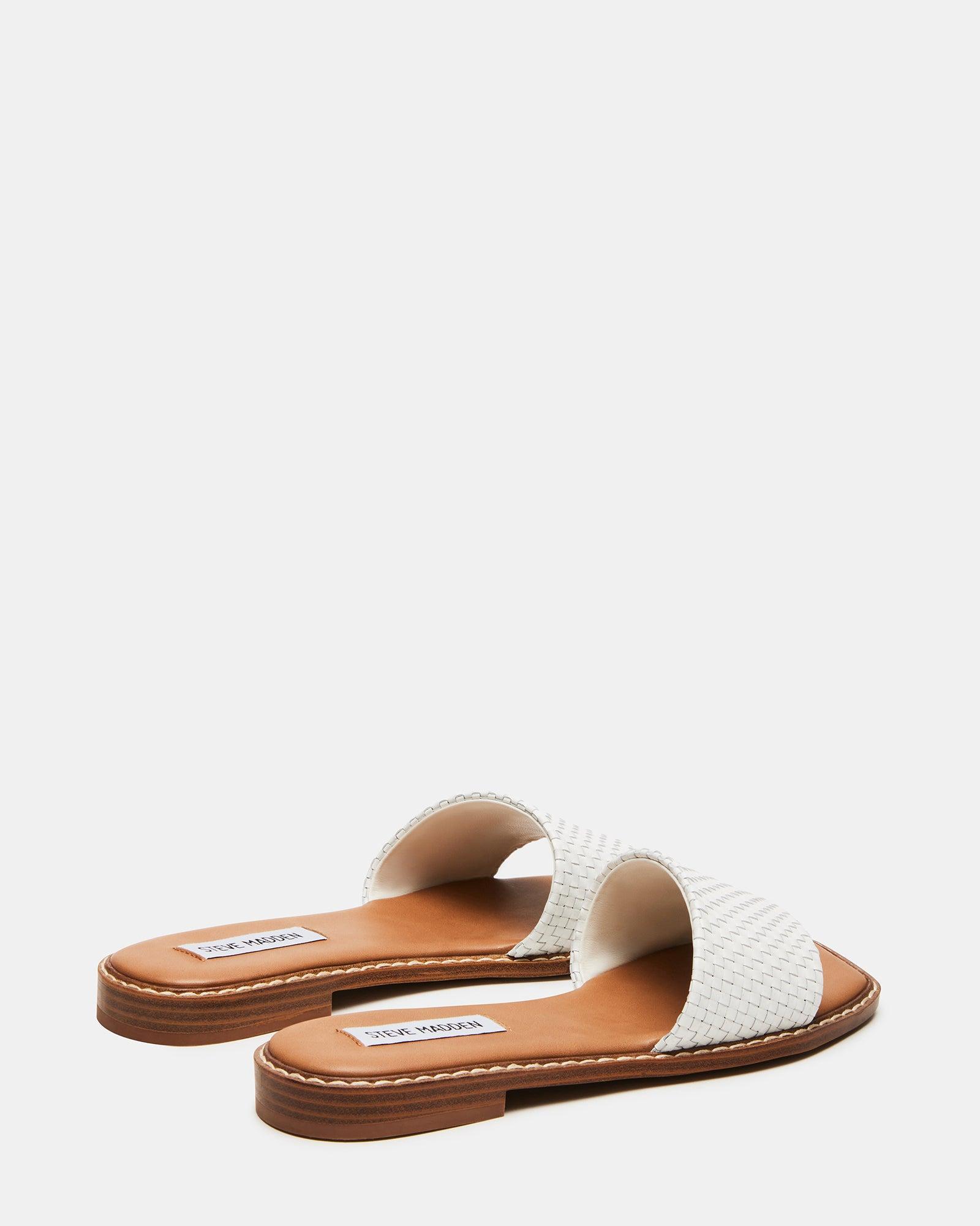 SANDRA WOVEN WHITE LEATHER Female Product Image