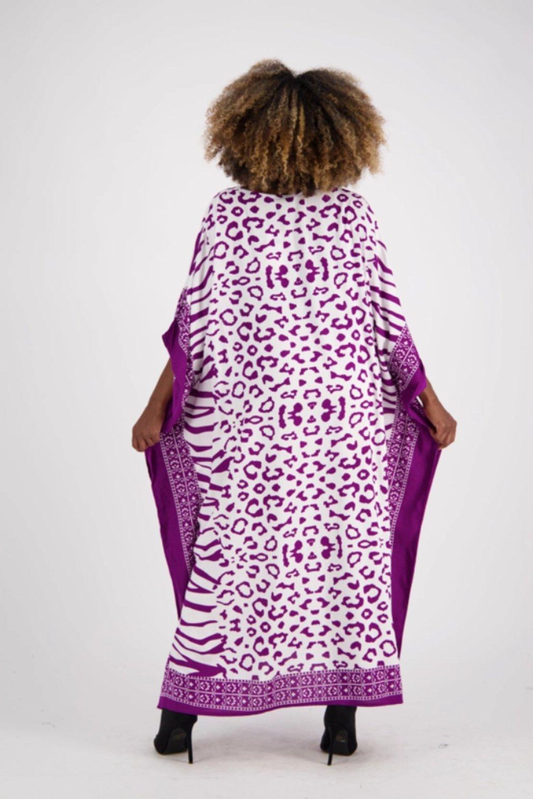 Zebra Print Kaftan On The Wild Side Product Image