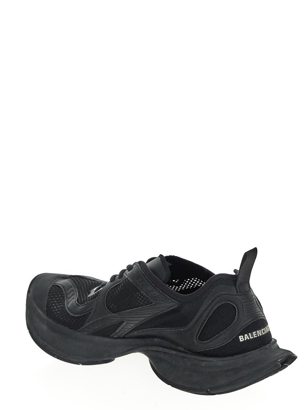 BALENCIAGA Black Mesh And Rubber Circuit Sneakers Product Image