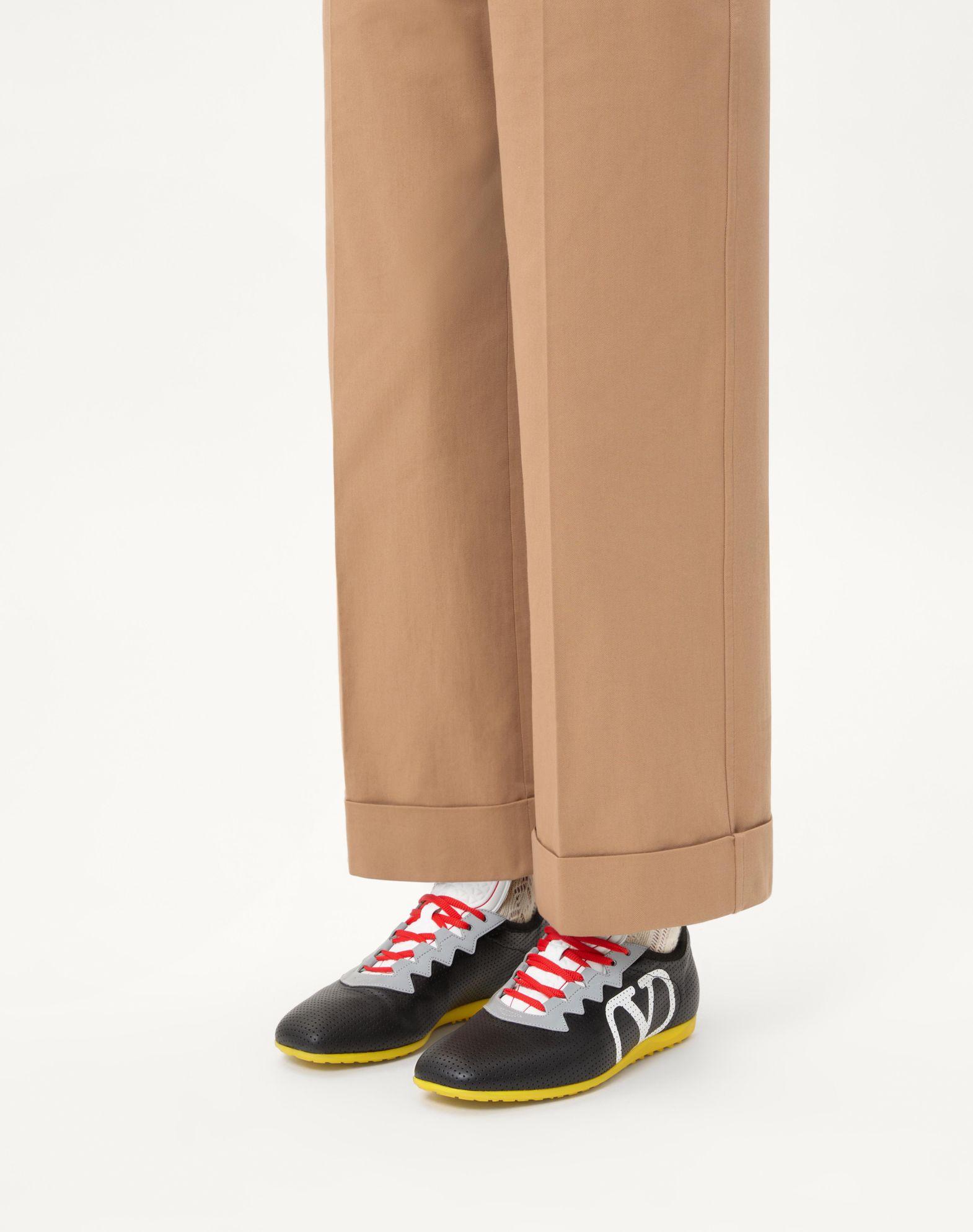 Chromathon Sneaker In Perforated Nappa Product Image