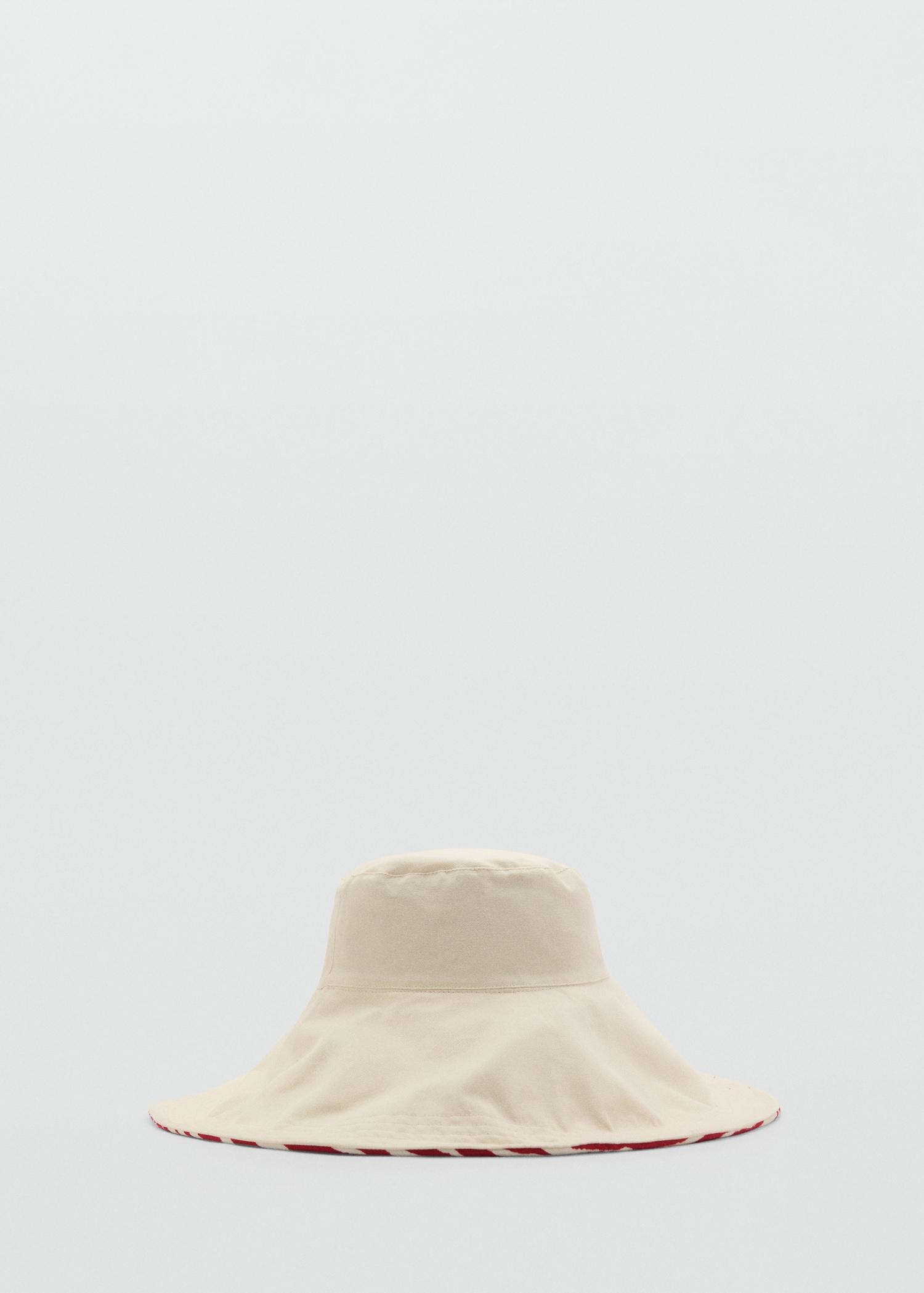 Reversible zebra-print bucket hat - Women | MANGO USA Product Image